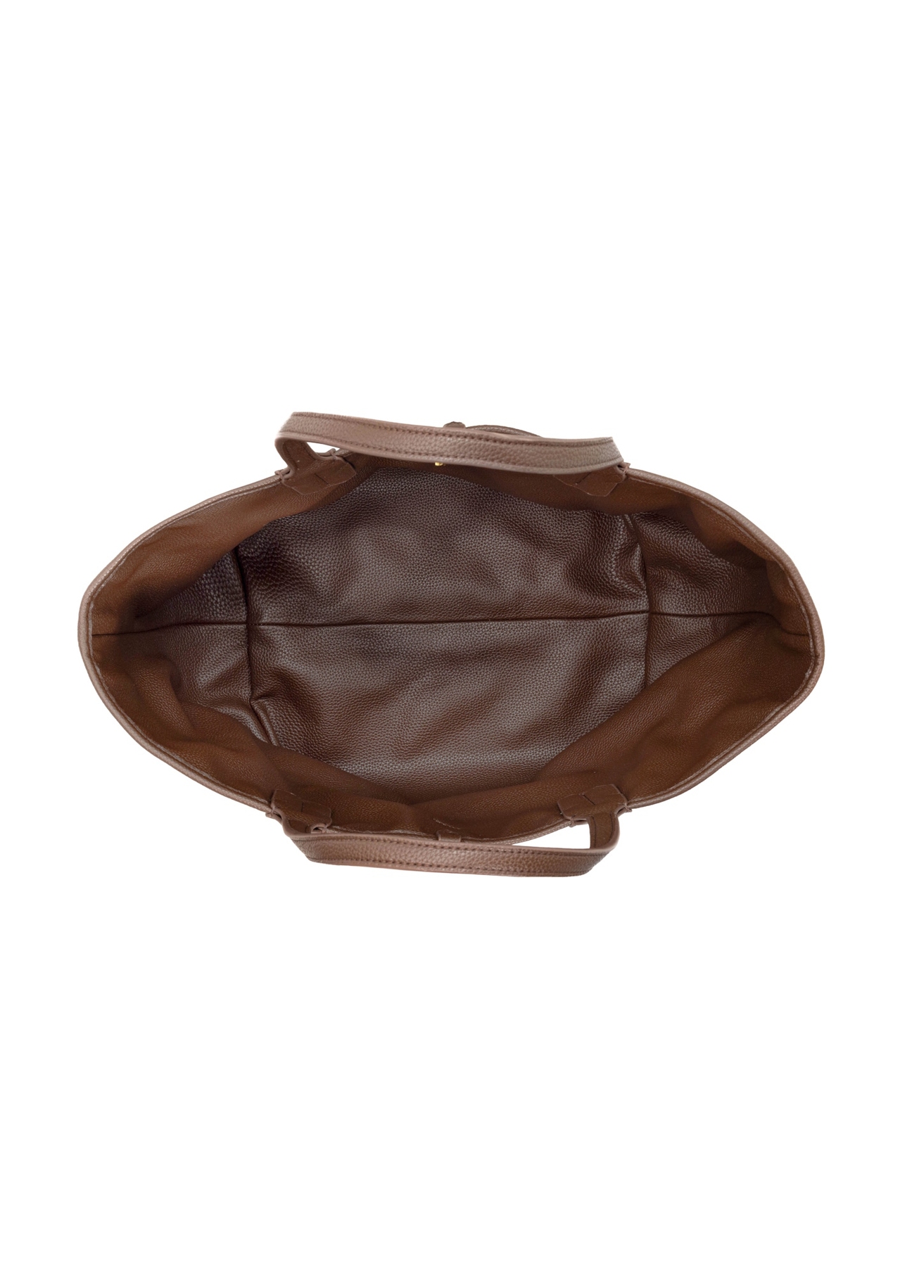 Reversible women's handbag with monogram TOREN-0359-1B(Z26), interior view on a white background.