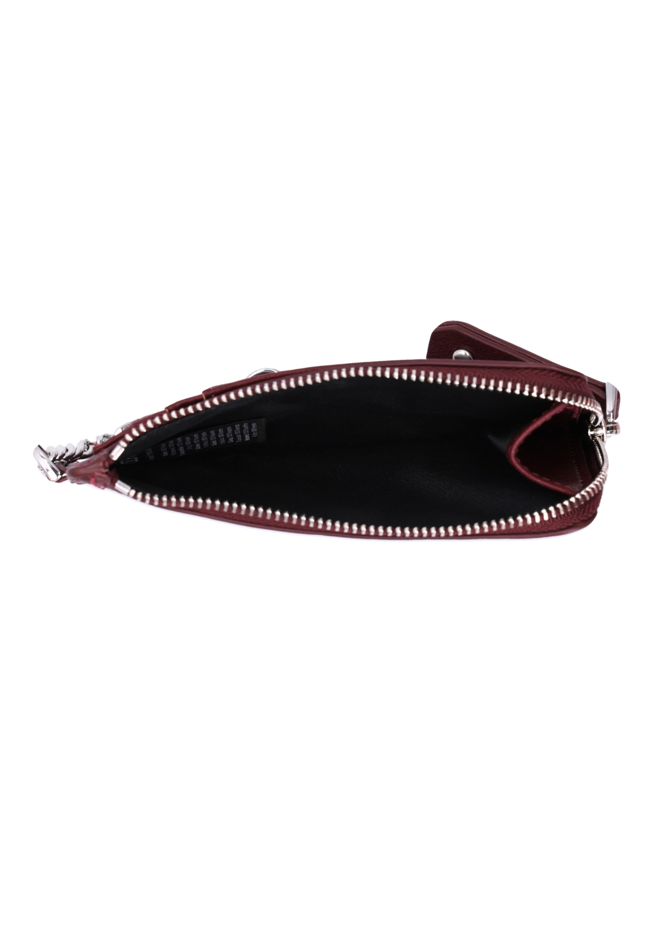 Burgundy women's wallet POREC-0447-4D(Z26), product view inside on white background.