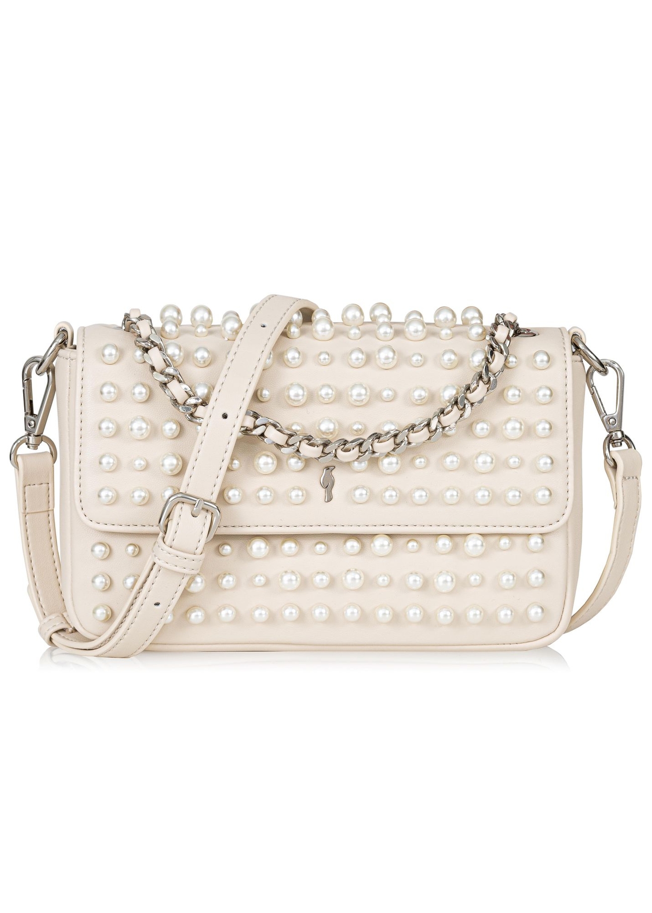 Small women's handbag with pearls TOREC-0800-13(W23)-01