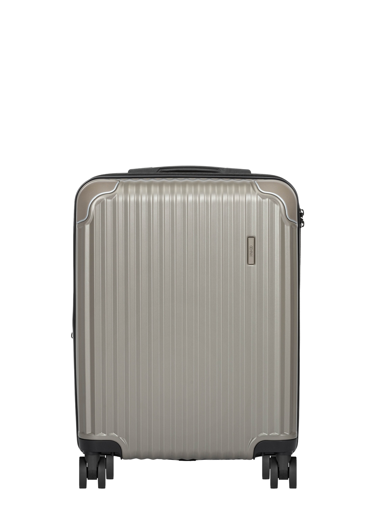 Small suitcase on wheels WALAB-0073-2X-19(W26), front view of the product on a white background.