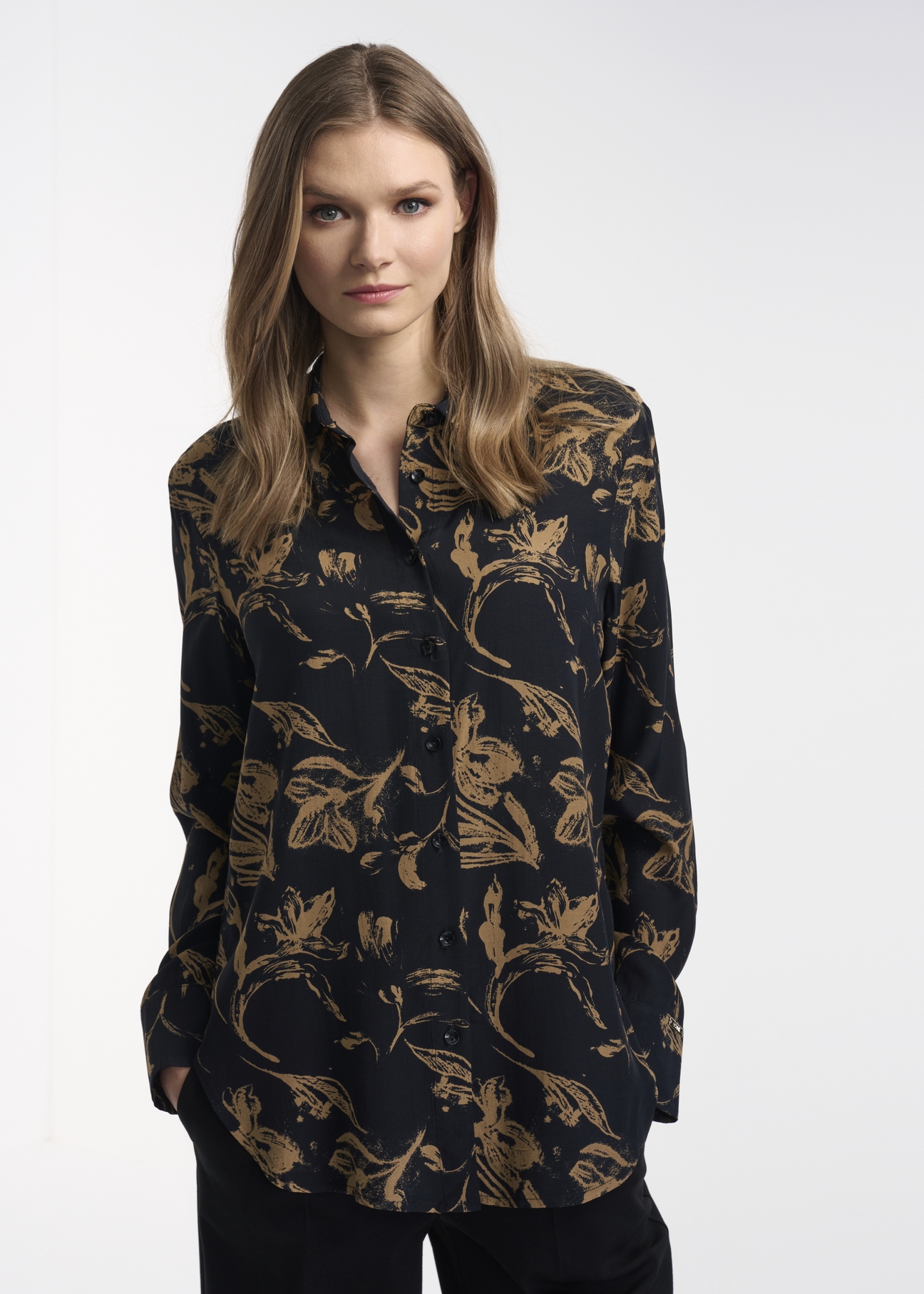 Women's long sleeve shirt KOSDT-0138-99(Z22)-01