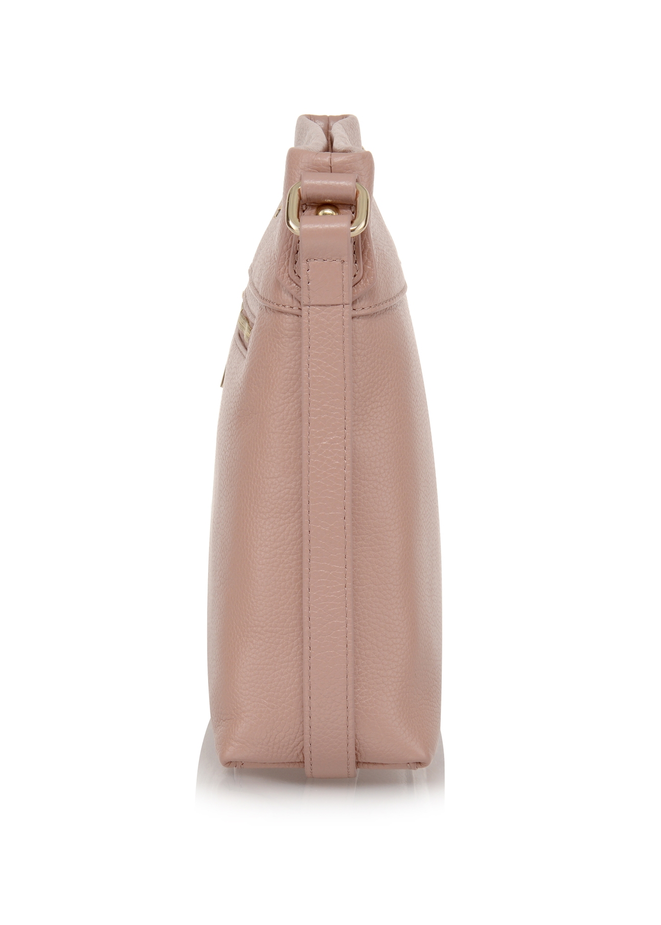 Women's leather shoulder bag with pocket TORES-0896-31(W23)-03