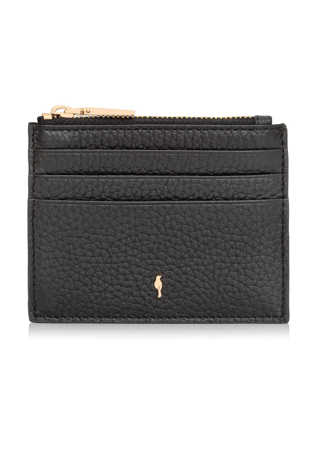 Small women's leather wallet PORES-0806R-99(Z25) front view on white background.