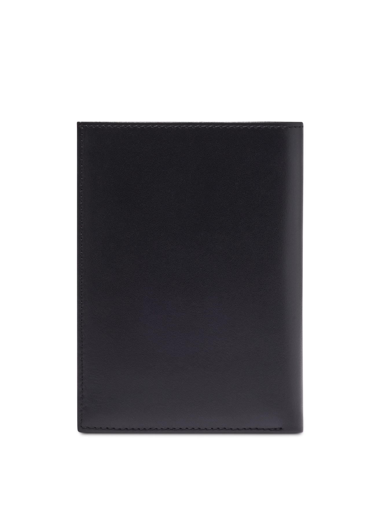 Black men's leather wallet PORMS-0713-99(Z26), product view from the back on a white background.