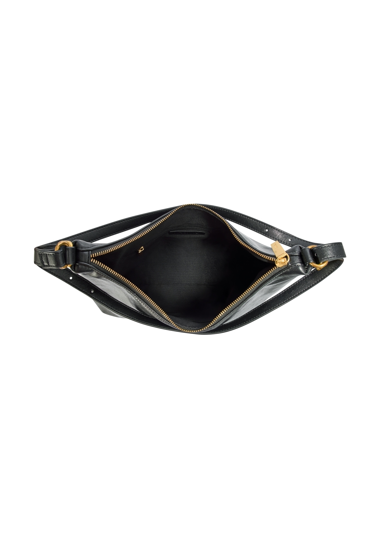 Black women's shopper bag TOREC-1083-99(Z25), product view from above on a white background.