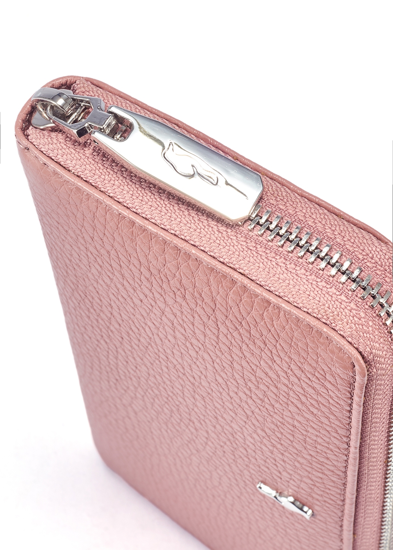 Large pink leather women's wallet PORES-0800F-31(W25)
