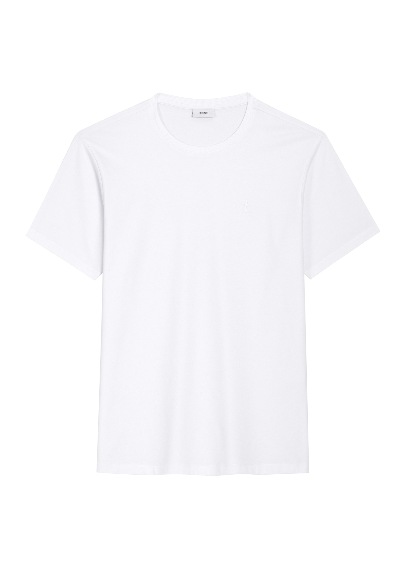 Men's white T-shirt TSHMT-0120-0A(Z26)