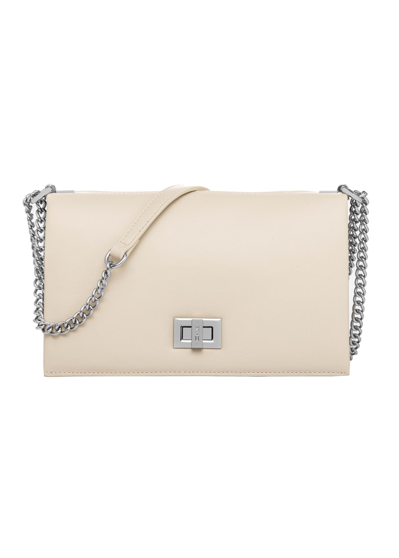 Cream small women's handbag TOREC-1282-0B(Z26) - front product view, on white background.