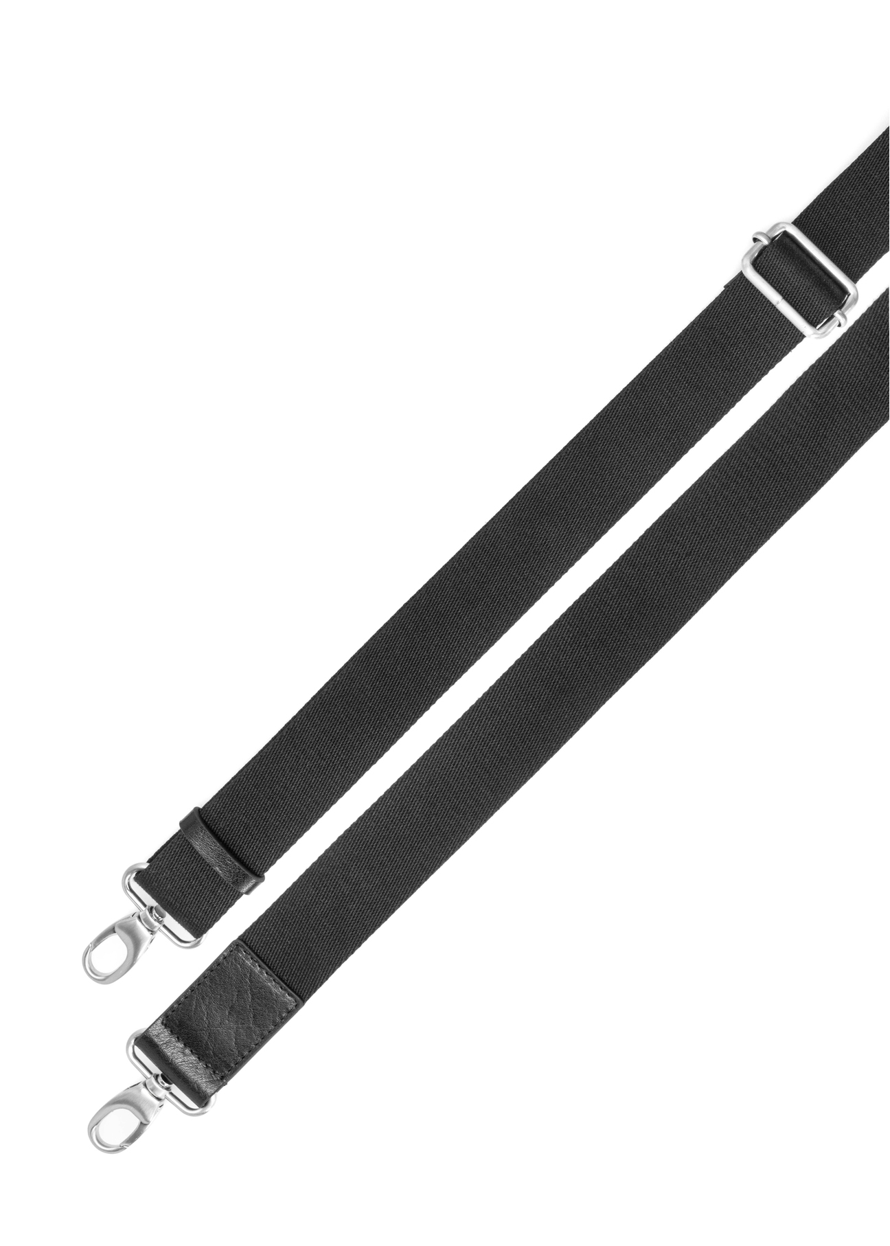 Black leather men's briefcase TORMS-0507-99(W26) - stripes view, on white background.