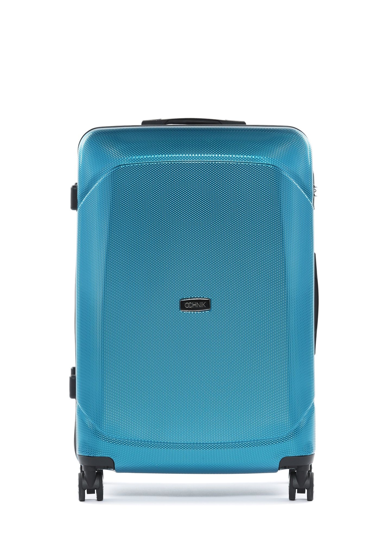 Large suitcase on wheels WALPC-0014-7B-28(W26), front view of the product on a white background.