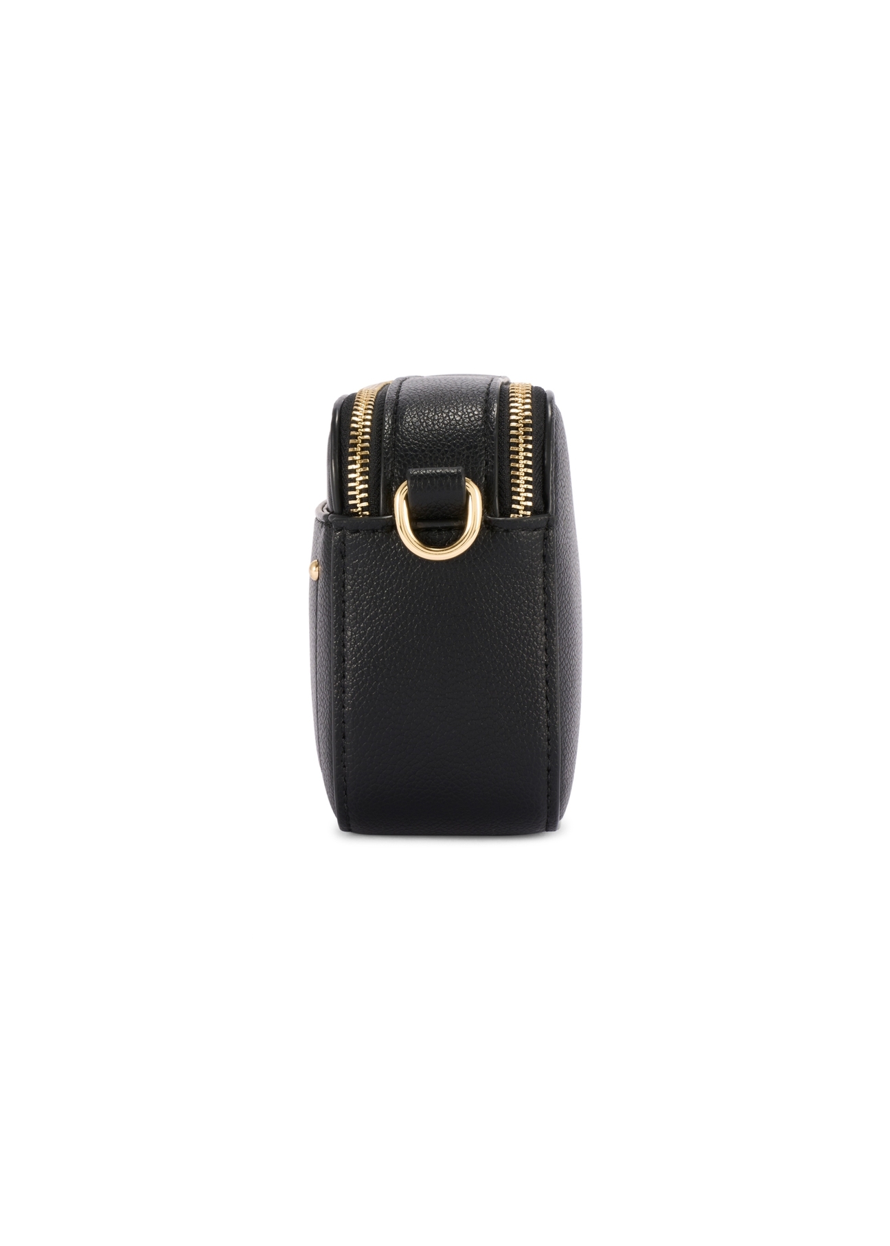 Small black women's handbag TOREC-1173-99(W26), side view of the product on a white background.