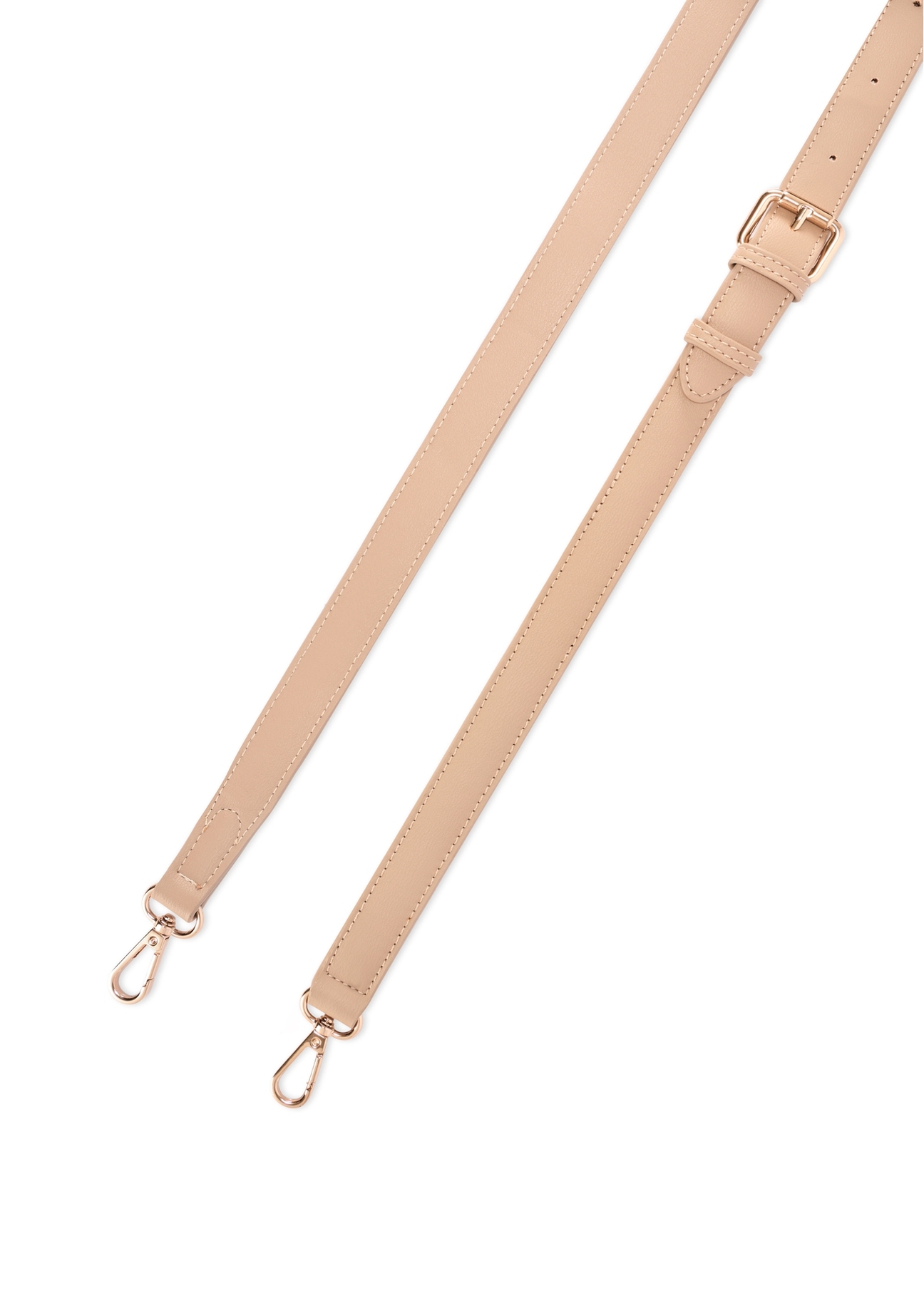 Beige women's laptop bag TOREC-1209-1B(W26), product strap view on white background.