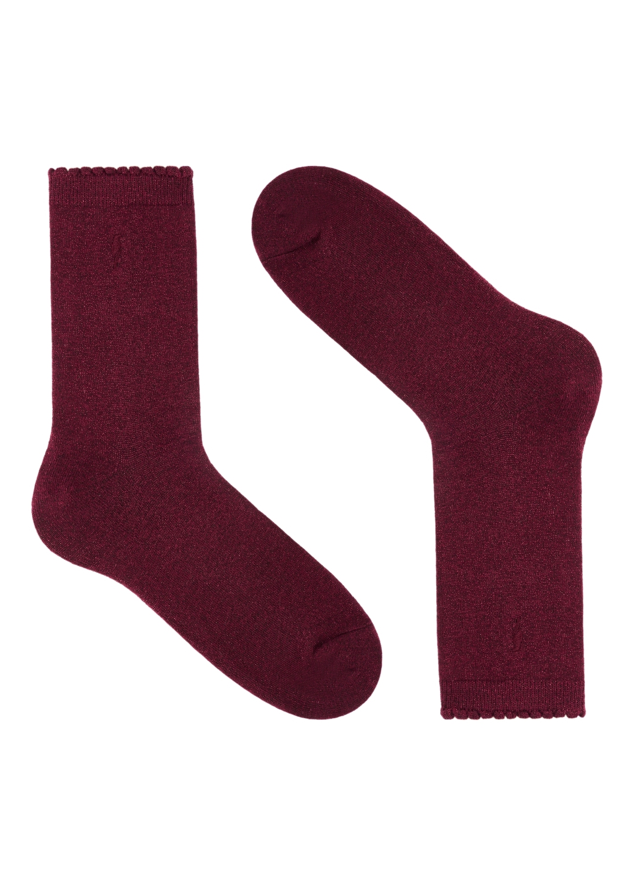 Set of women's Christmas socks ZESDT-0035-15(Z25), view of the second pair from the set on a white background.