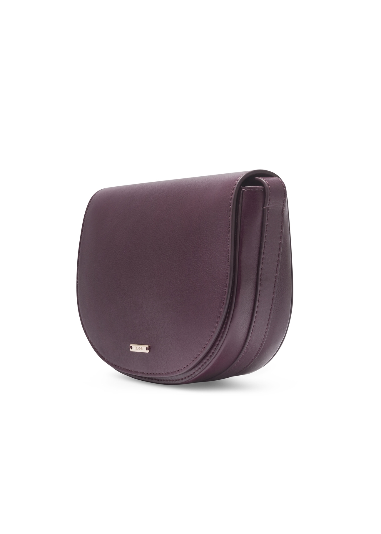 Women's burgundy leather messenger bag TORES-1352-4D(Z26), diagonal product view on white background.