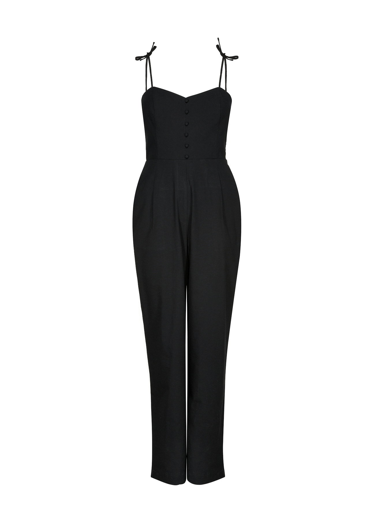 Black women's jumpsuit KOBDT-0011-99(W25)-05