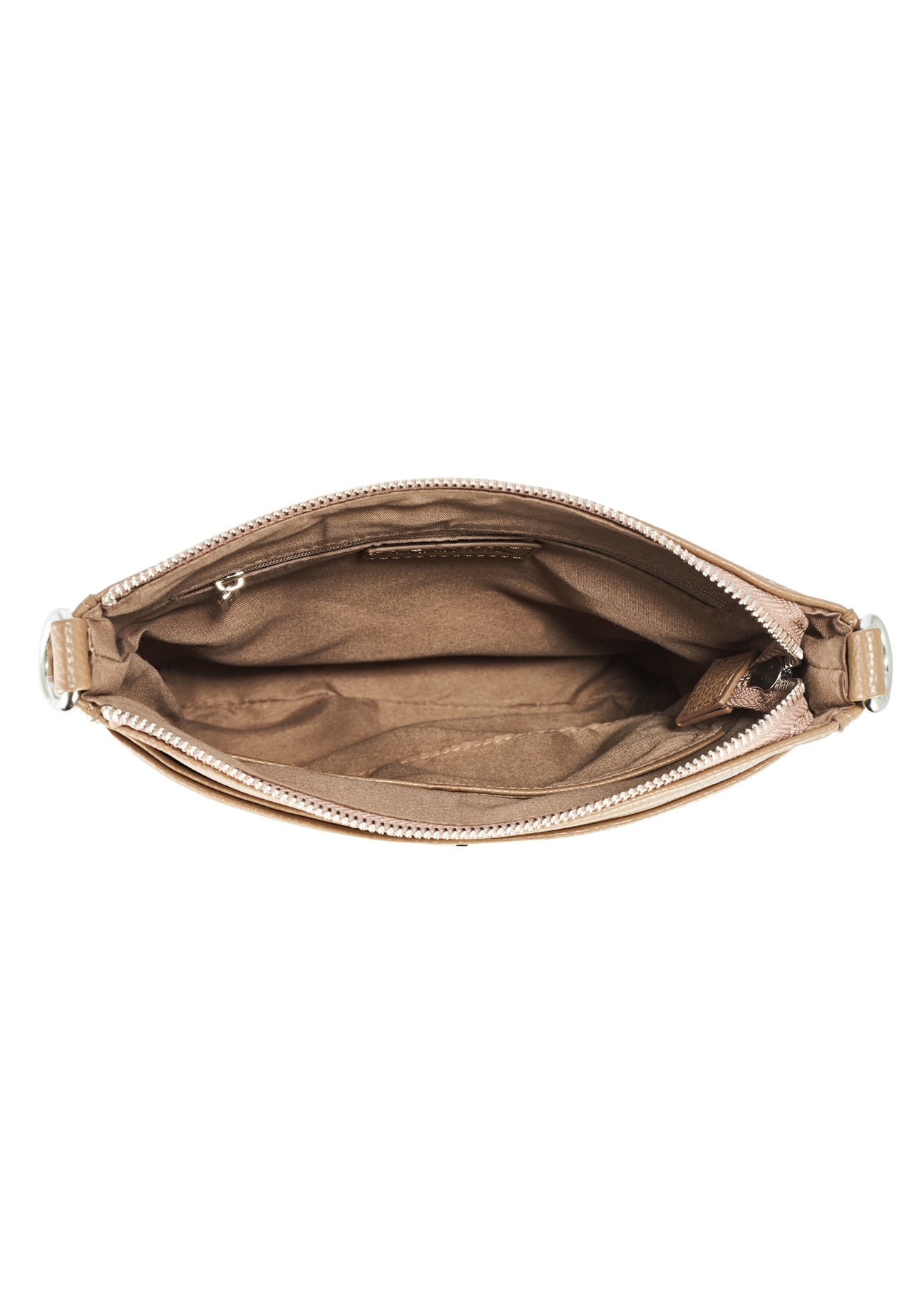 Dark beige women's shoulder bag TOREC-0708B-81(Z25), view of the center of the product on a white background.