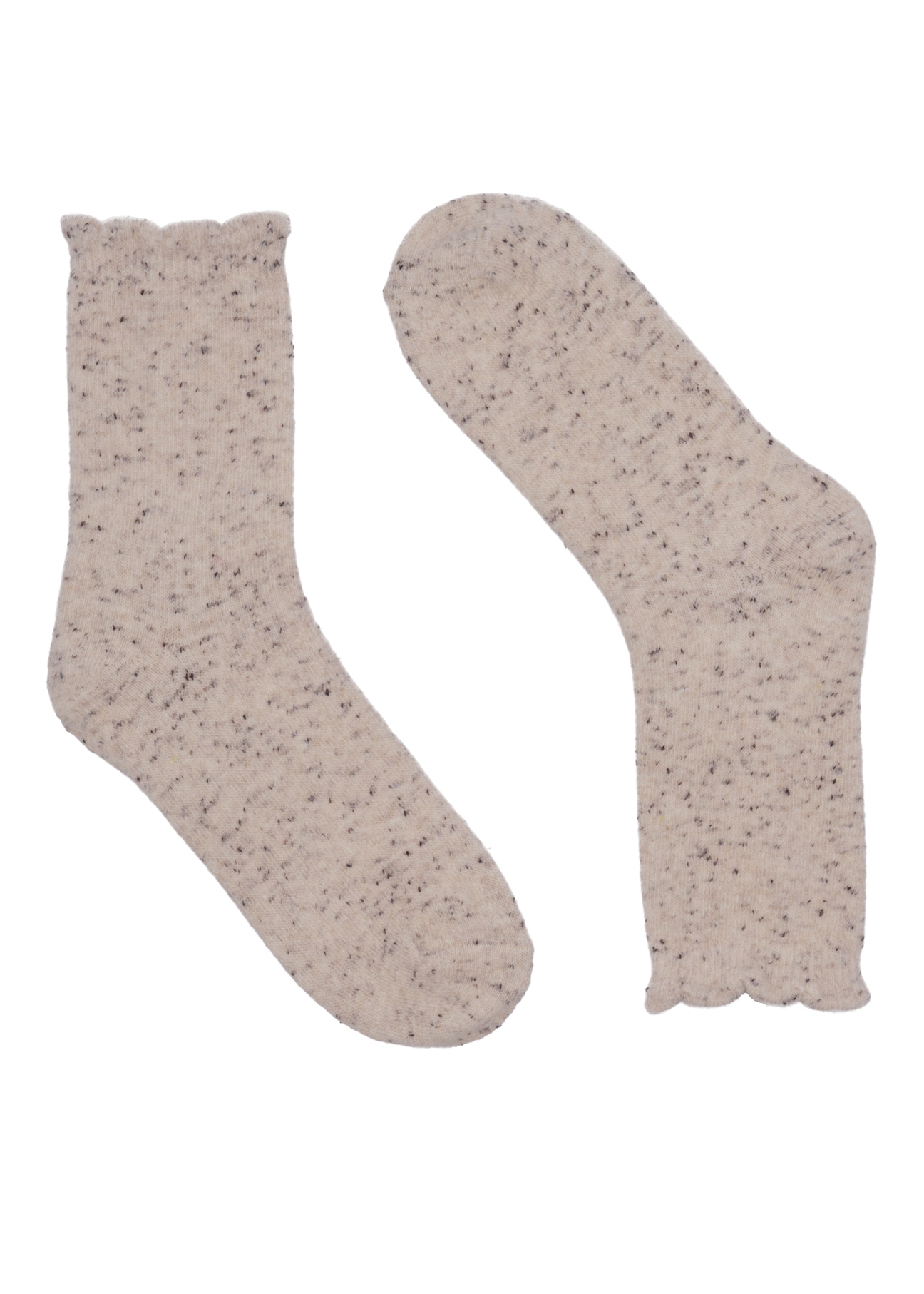 Two-pack of women's wool socks ZESDT-0052-1B(Z26), front product view on white background.