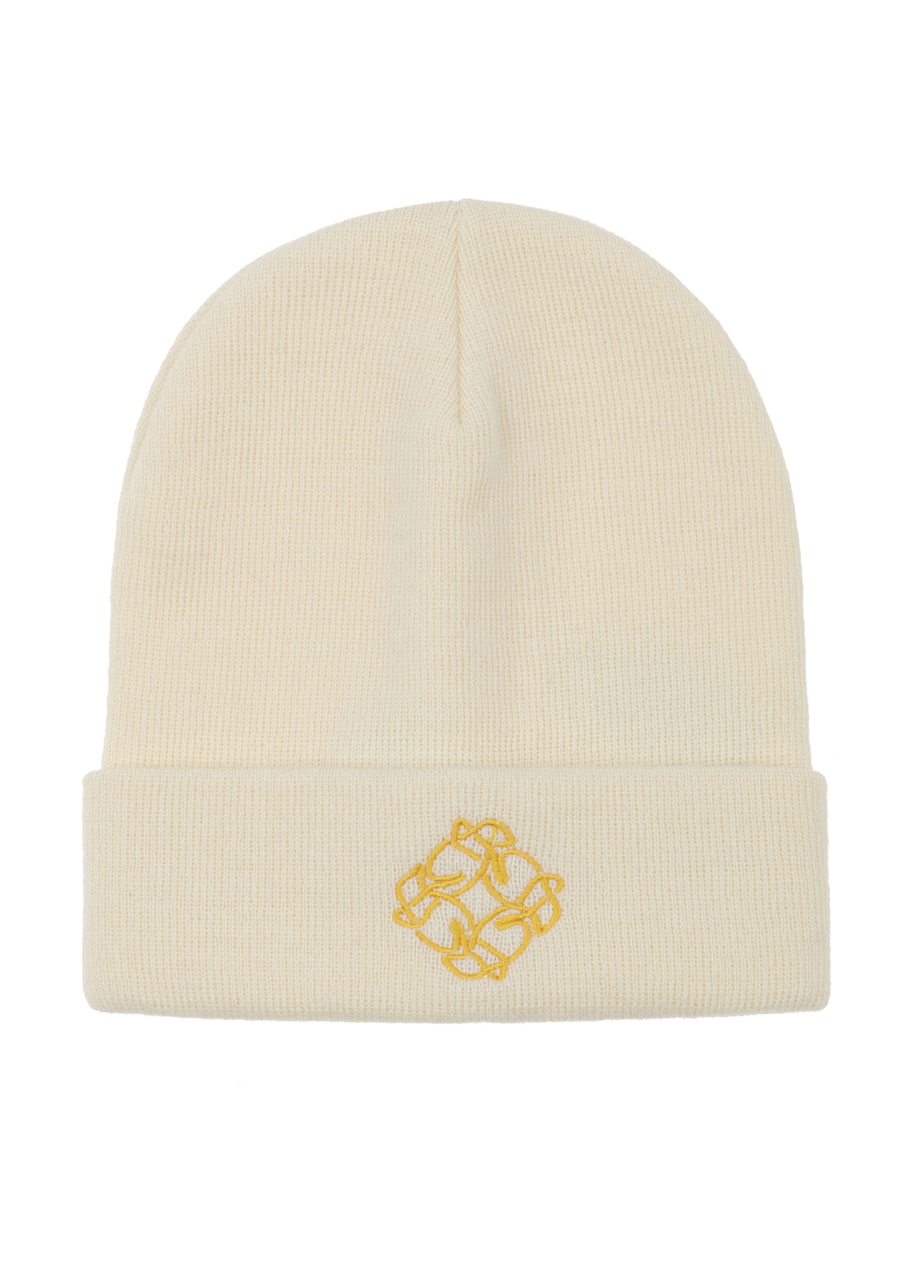 Women's cream winter cap CZADT-0079A-12(Z23)-02