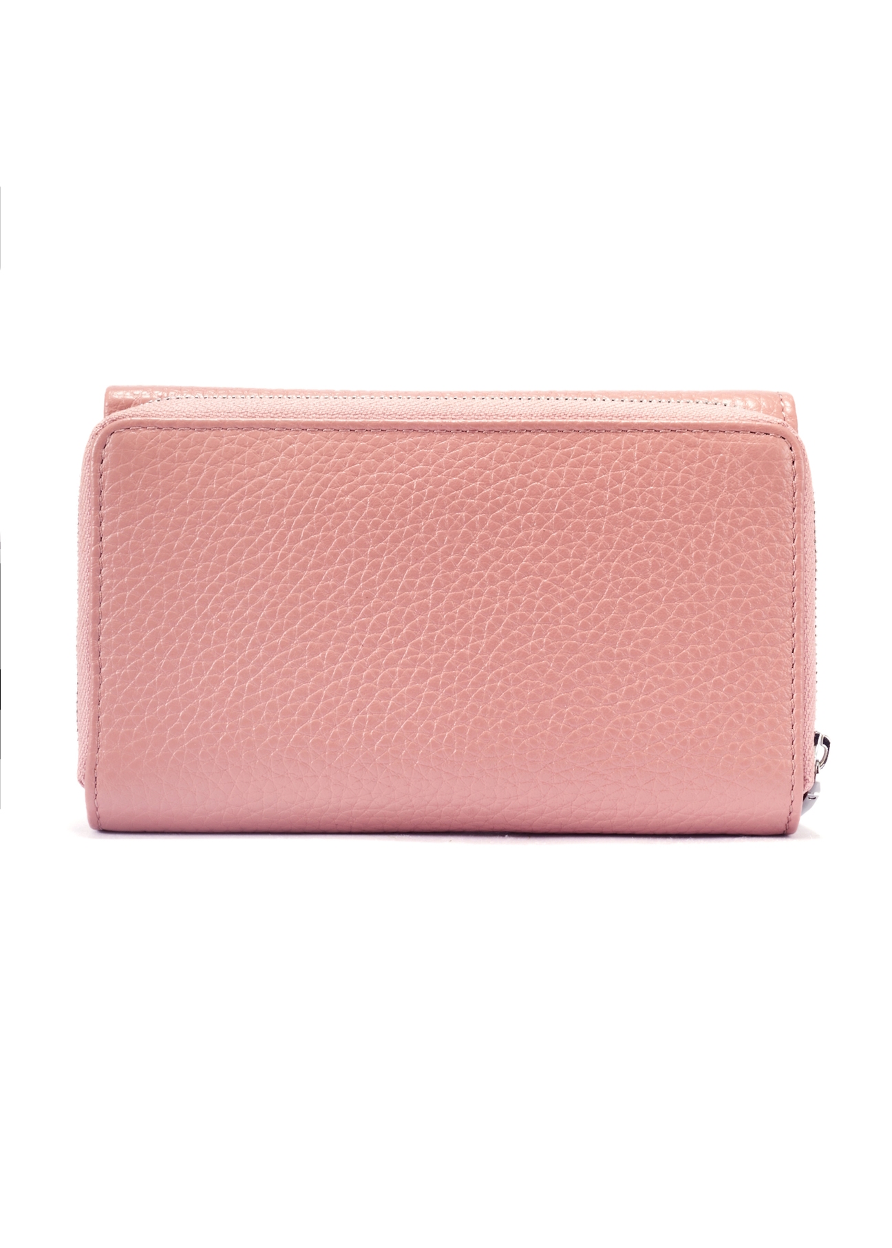 Pink leather medium women's wallet PORES-0801F-31(W25)
