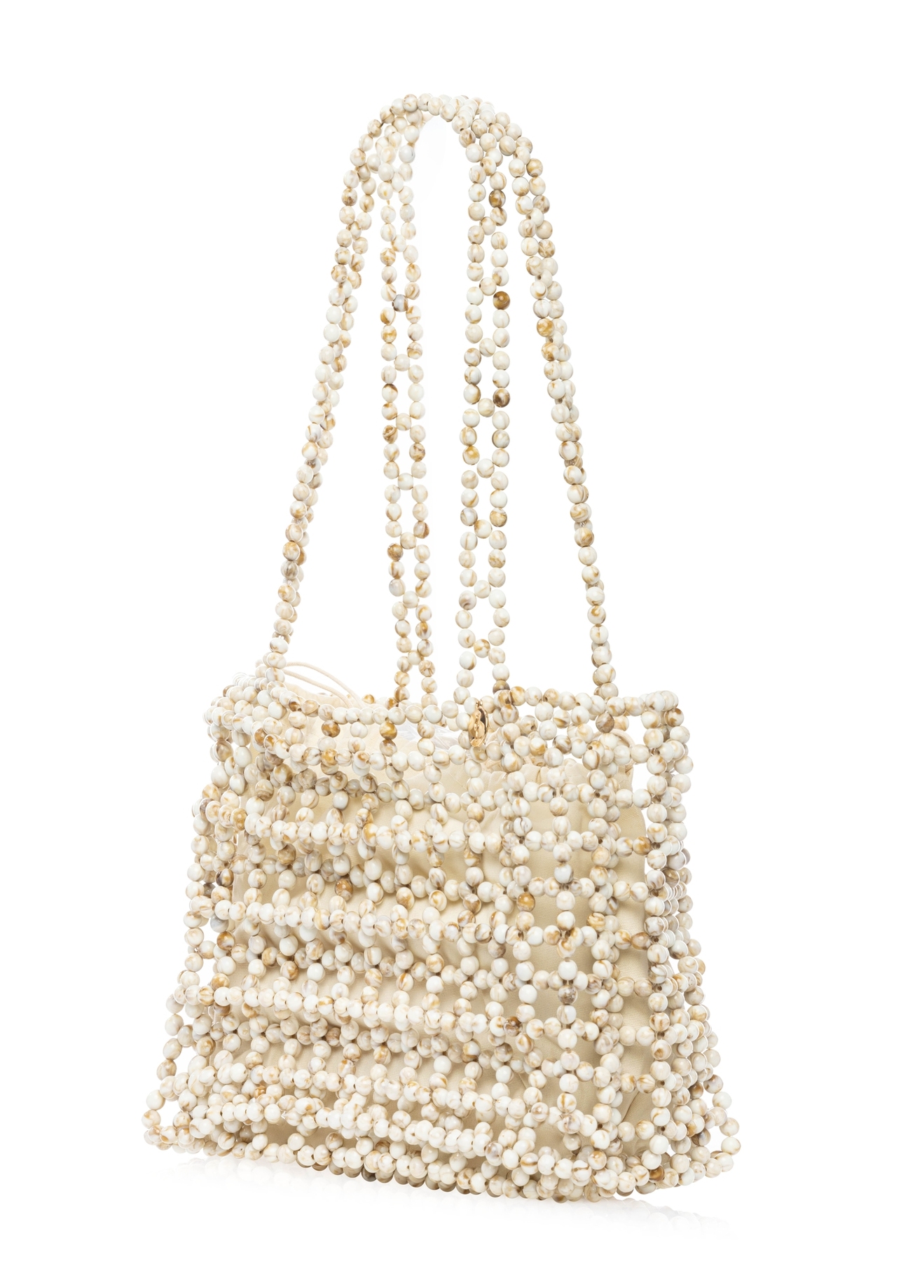 Women's beaded handbag TOREC-1144-0C(W26) - product view slightly diagonal, on a white background.