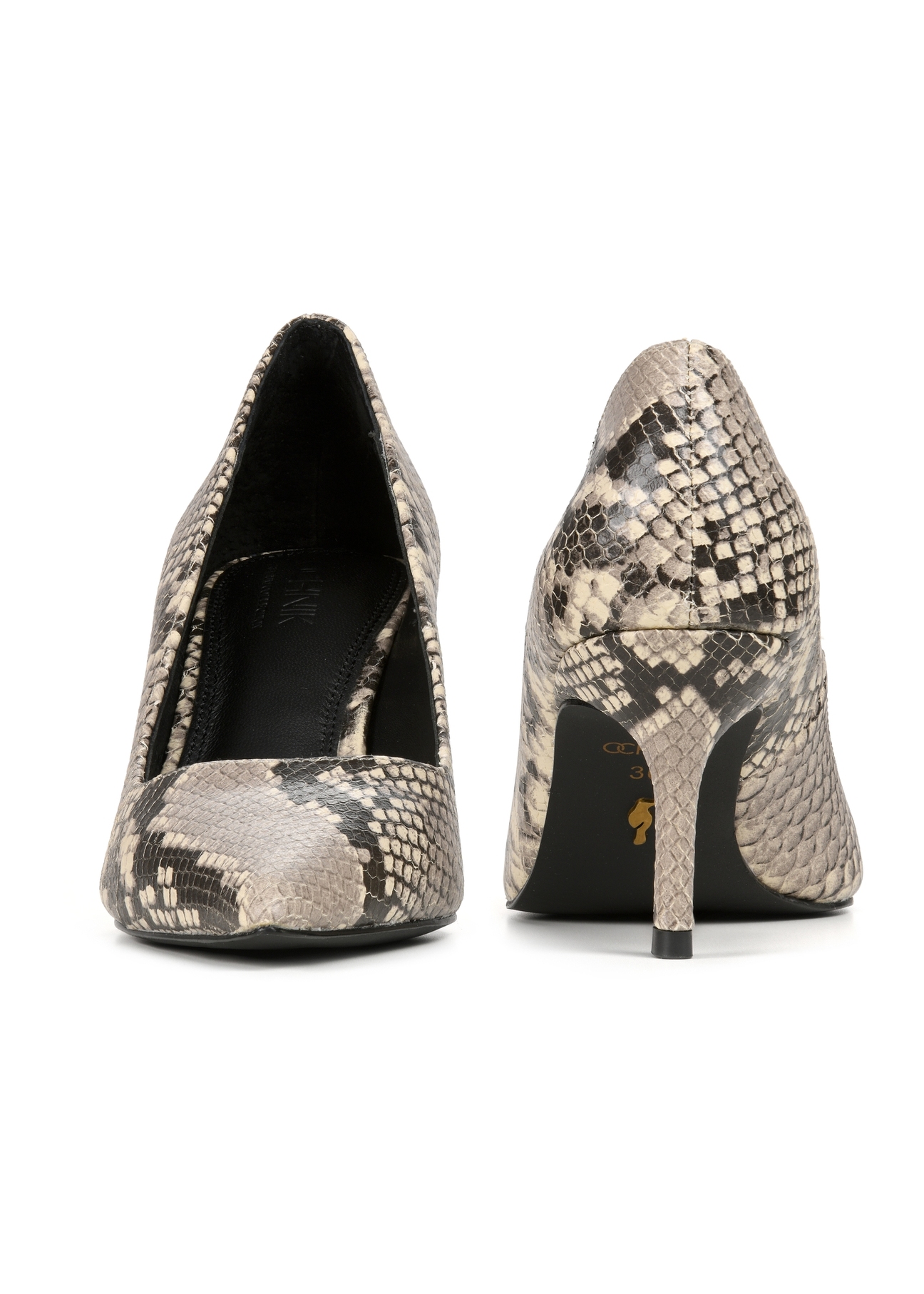 Women's high heels with snake skin motif BUTYD-1210-86(Z25)