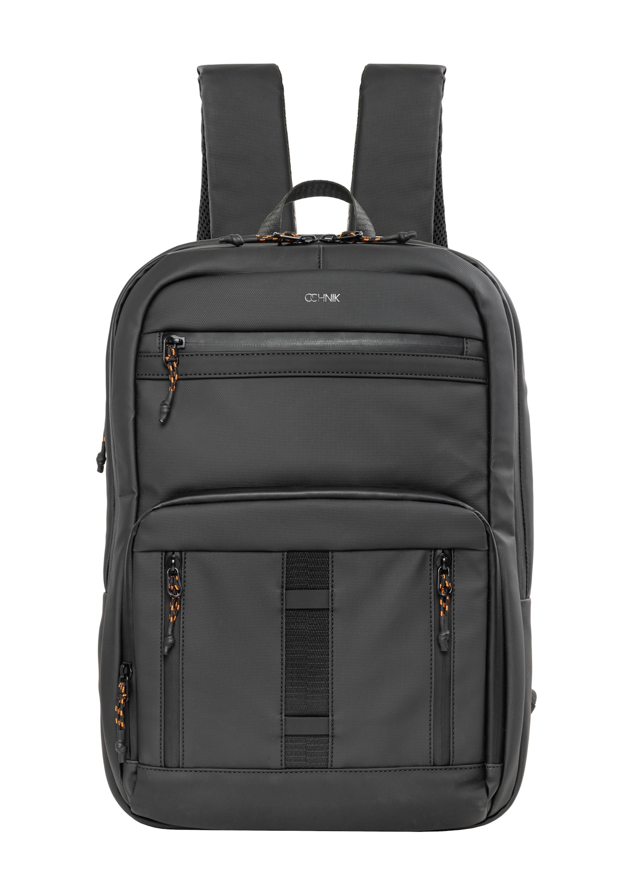 Black men's backpack TORMN-0431-99(Z26), front view of the product on a white background.