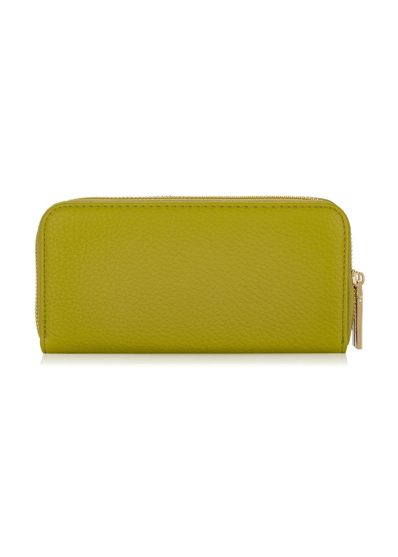 Women's two-compartment lime green wallet POREC-0376-84(W24)-04