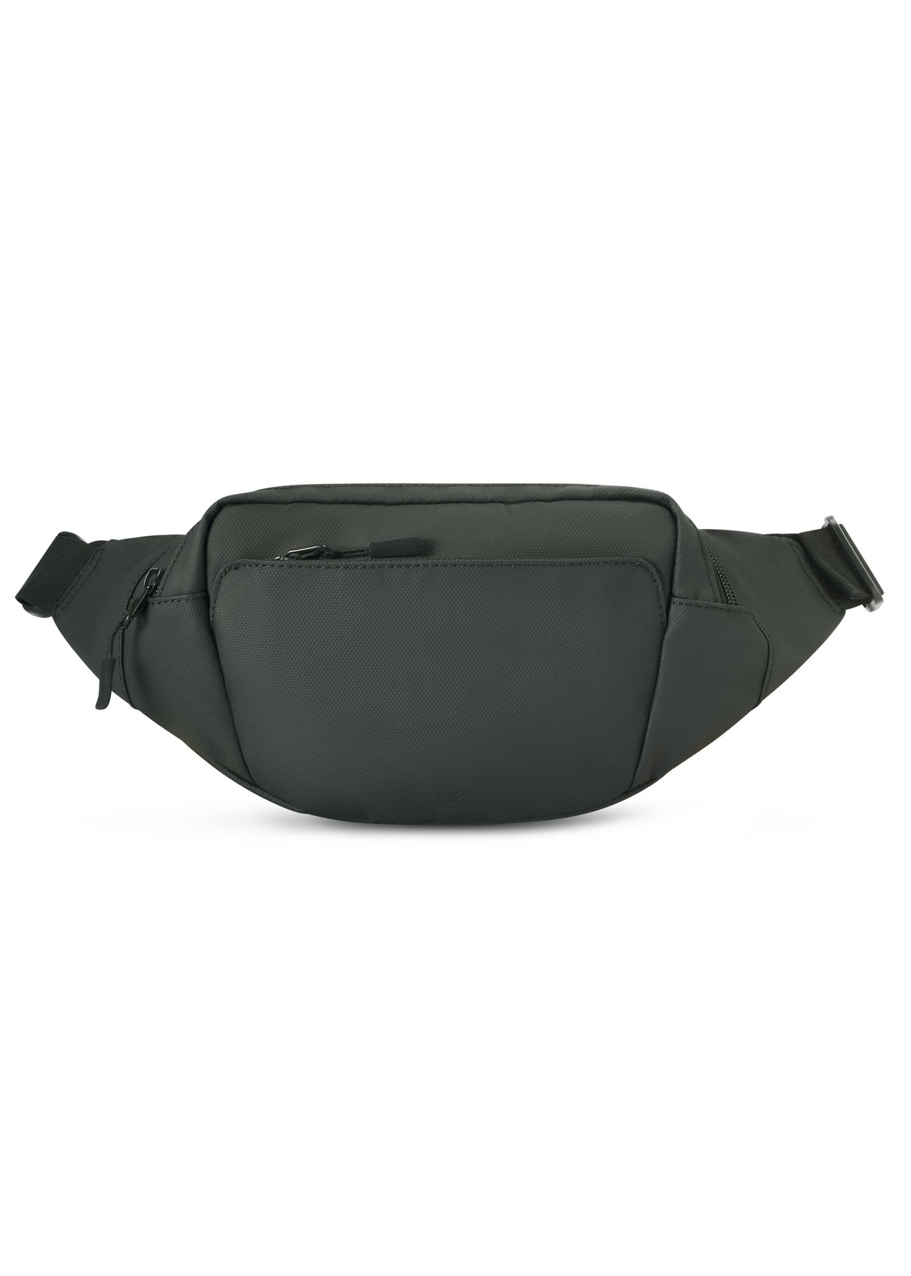 Men's black waist bag TORMN-0362-99(Z25) - front view of the product on a white background.