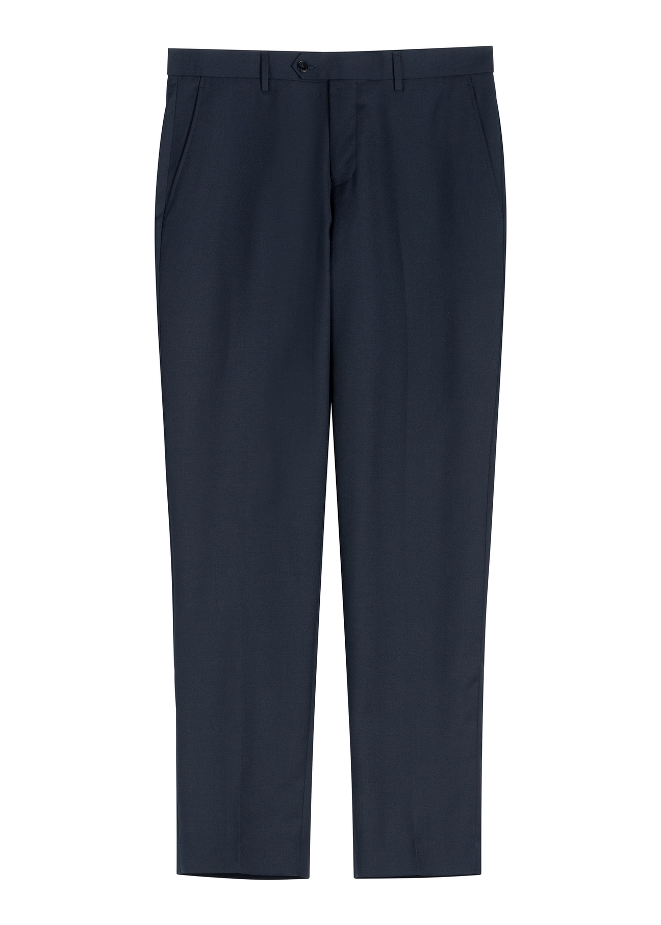 Navy blue men's trousers SPOMT-0118-7E(W26) - front product view, on white background.