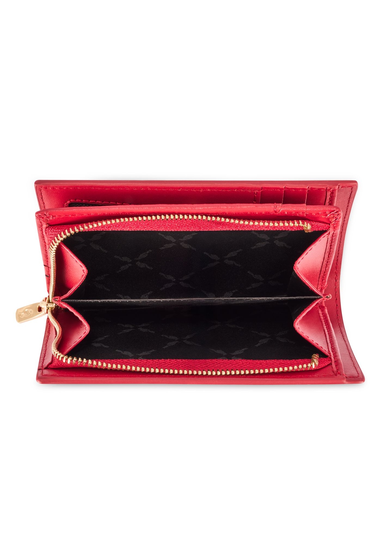 Red Medium Leather Wallet with RFID Protection PORES-0806RFID-42(Z25)