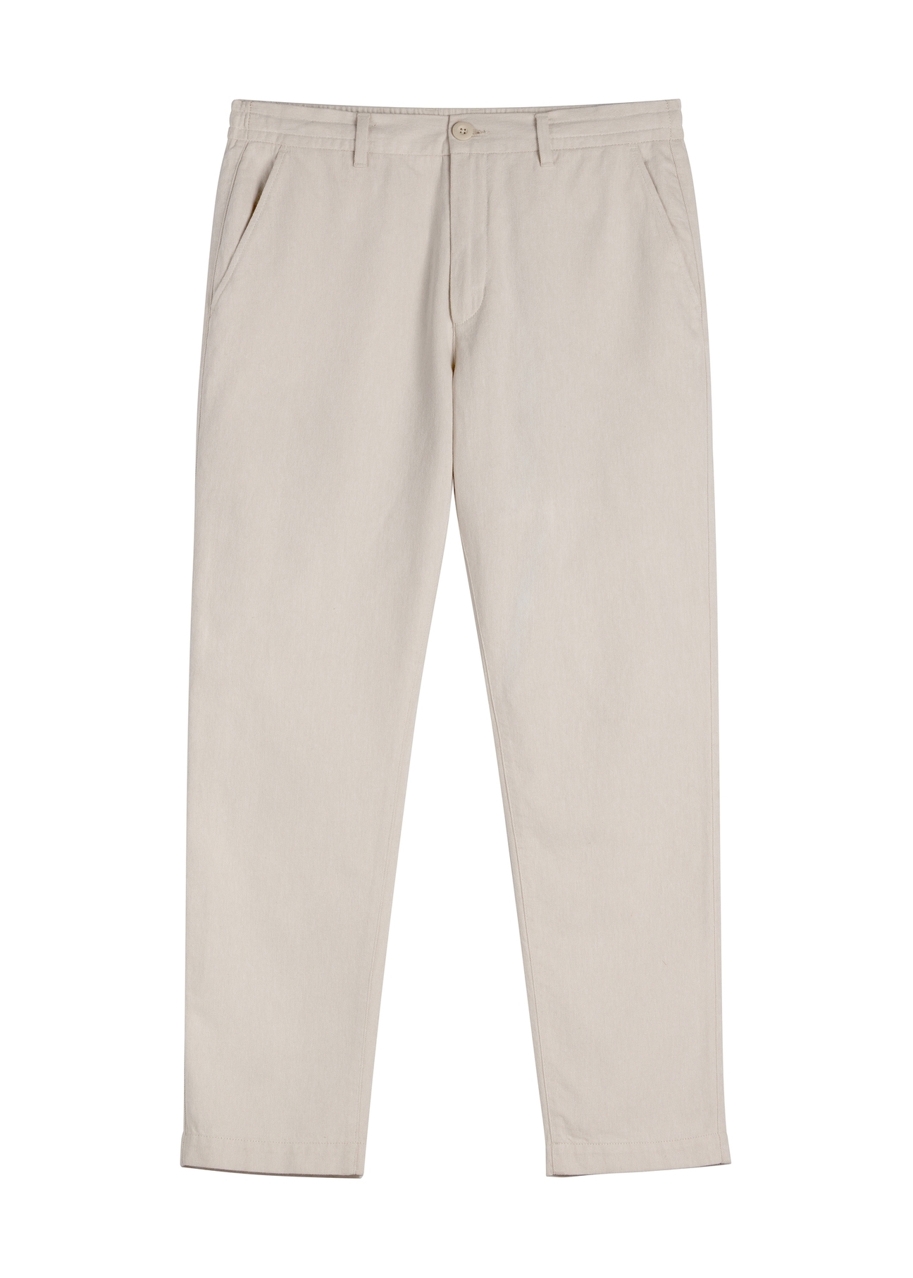 Light beige men's trousers SPOMT-0120-1A(W26), front product view on white background.