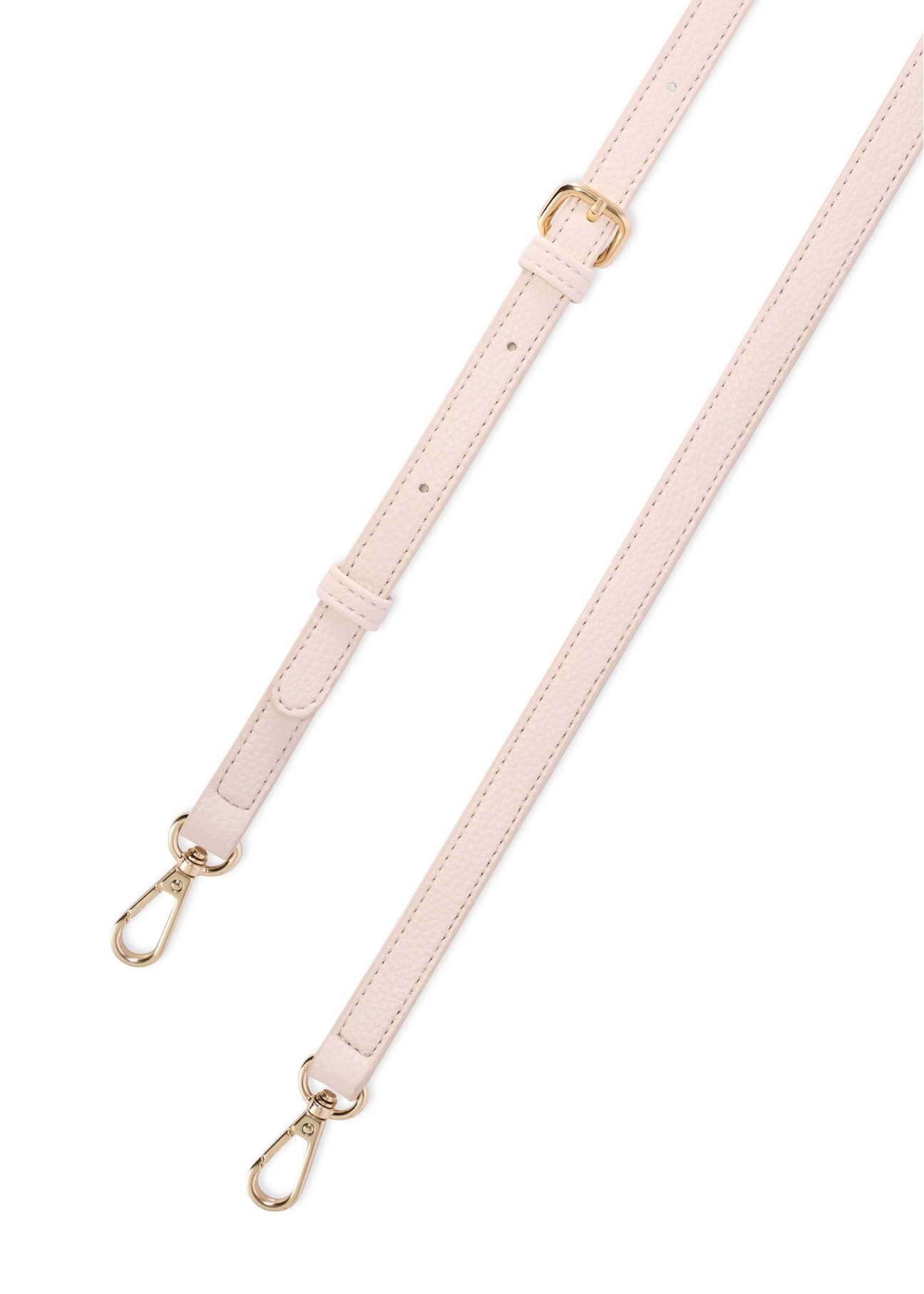 Cream women's handbag with monogram TOREC-1159-0B(W26), close-up view of the detail on a white background.