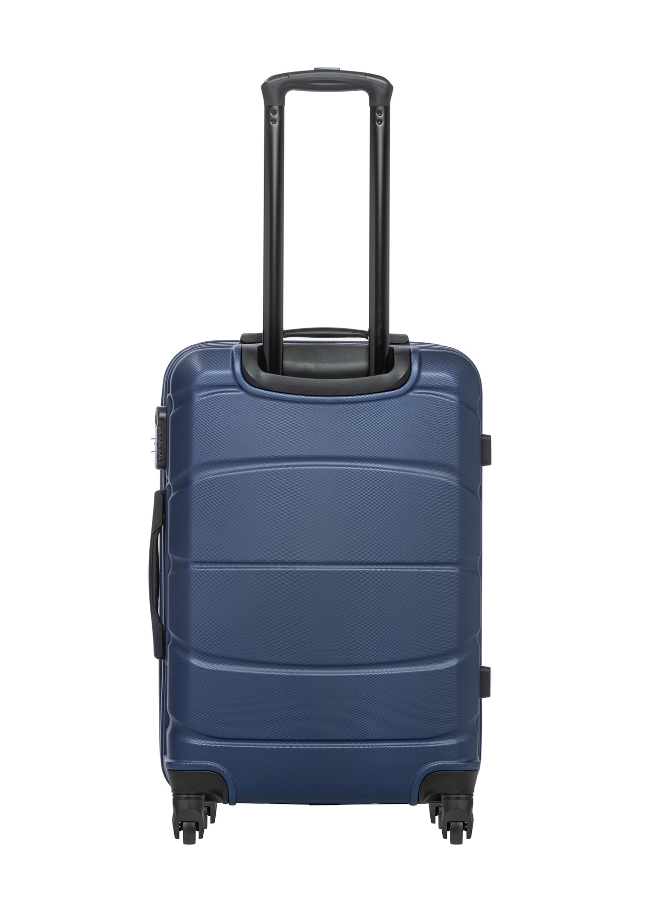 Medium suitcase on wheels WALAB-0077-7D-24(W26), product view from the back on a white background.