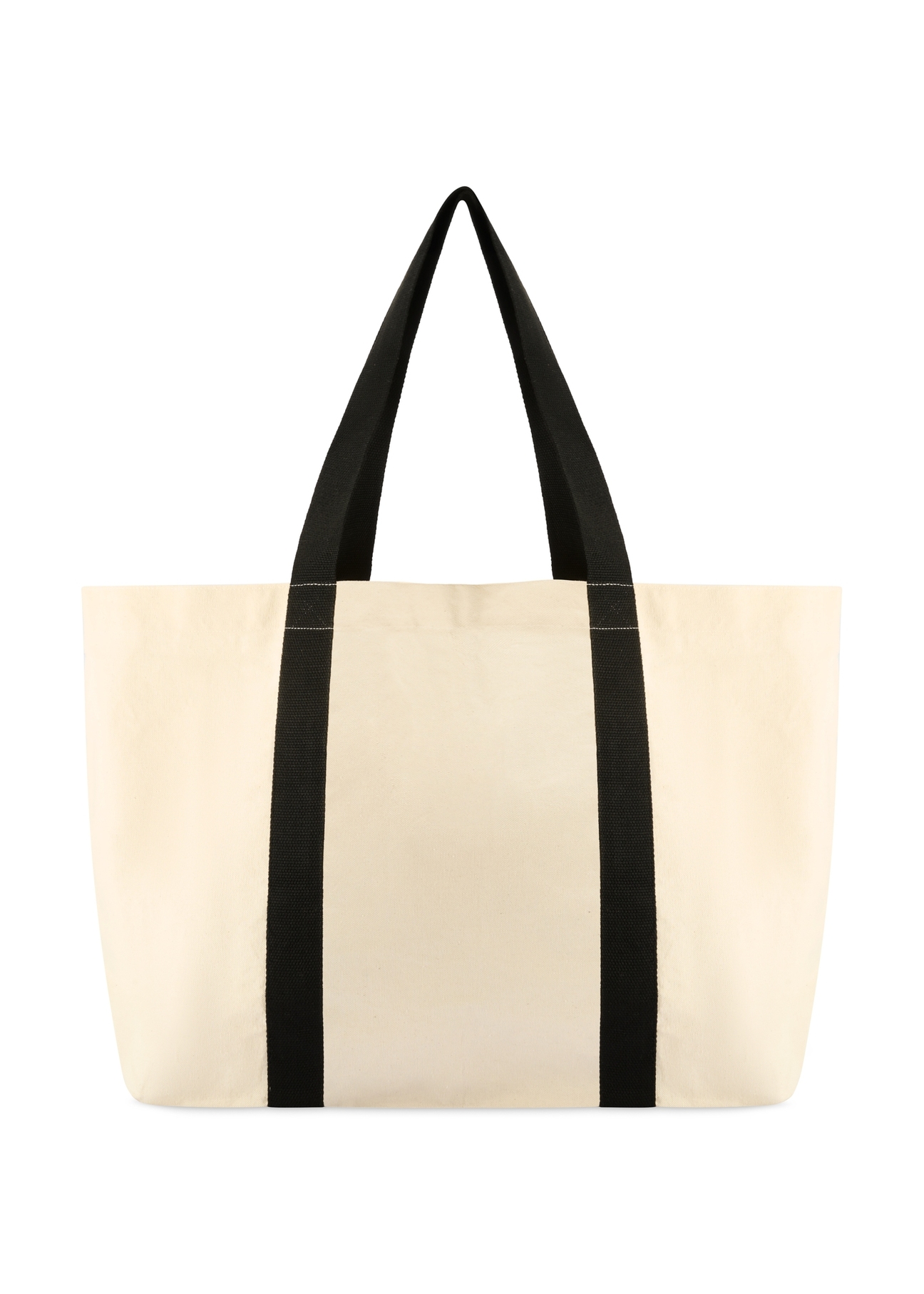 Beige cotton bag TOREN-0333-1E(W26) - product view from the back, on a white background.