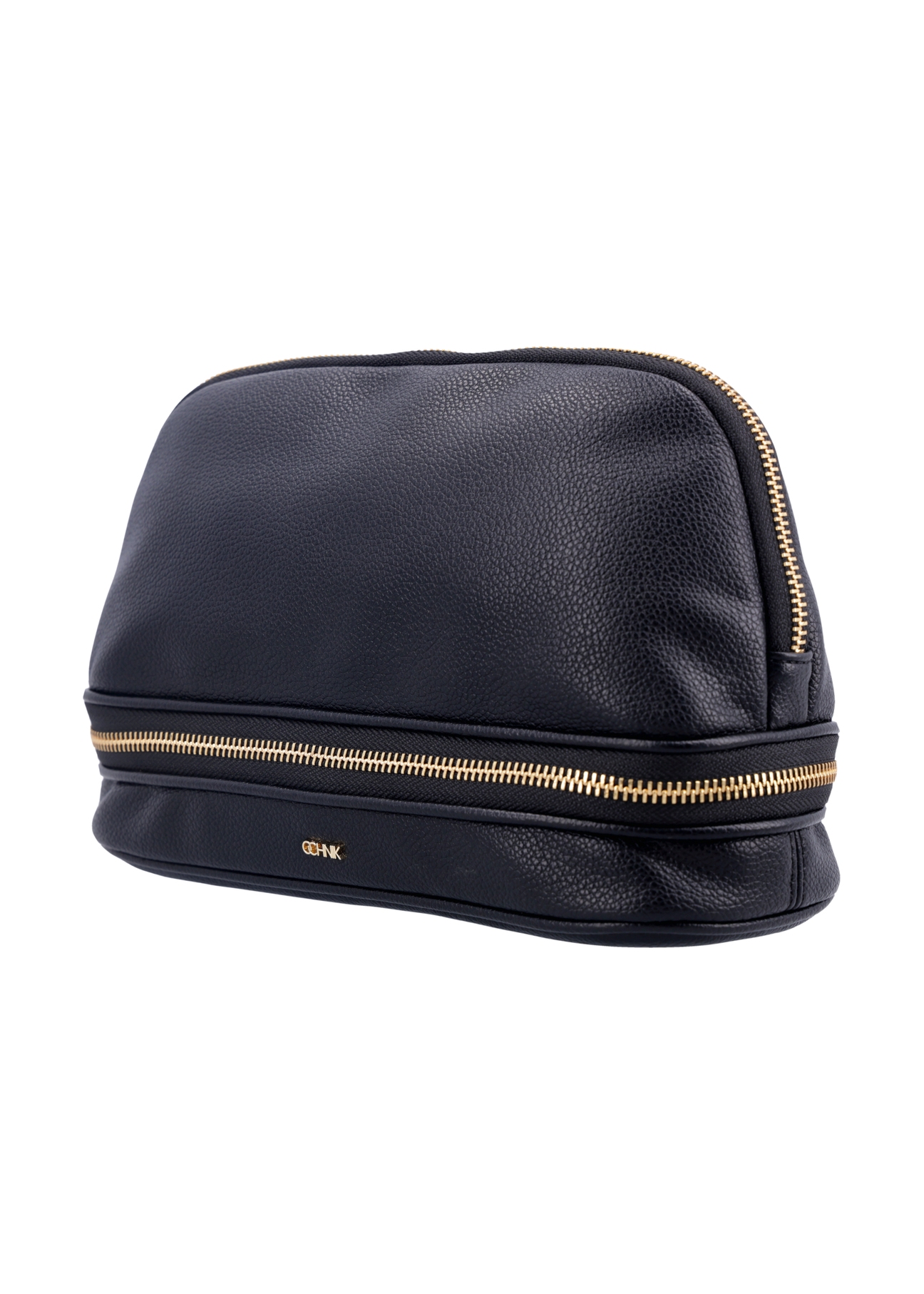 Black women's cosmetic bag TOREC-1348-9I(Z26), diagonal product view on a white background.