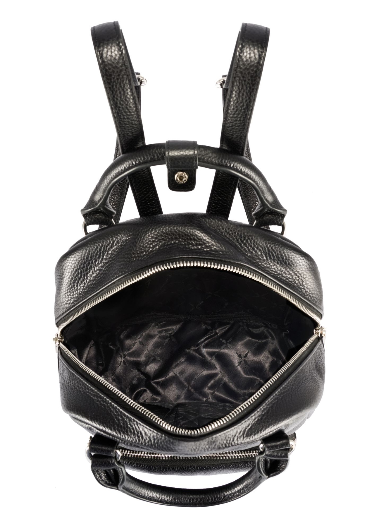 Women's leather backpack TORES-1146A-99(Z25) - top view of the product on a white background.