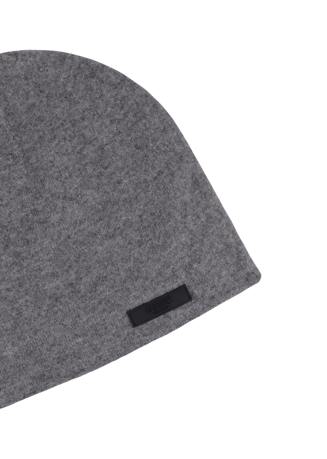 Gray wool men's hat CZAMT-0099-9D(Z26), close-up of the product detail on a white background.