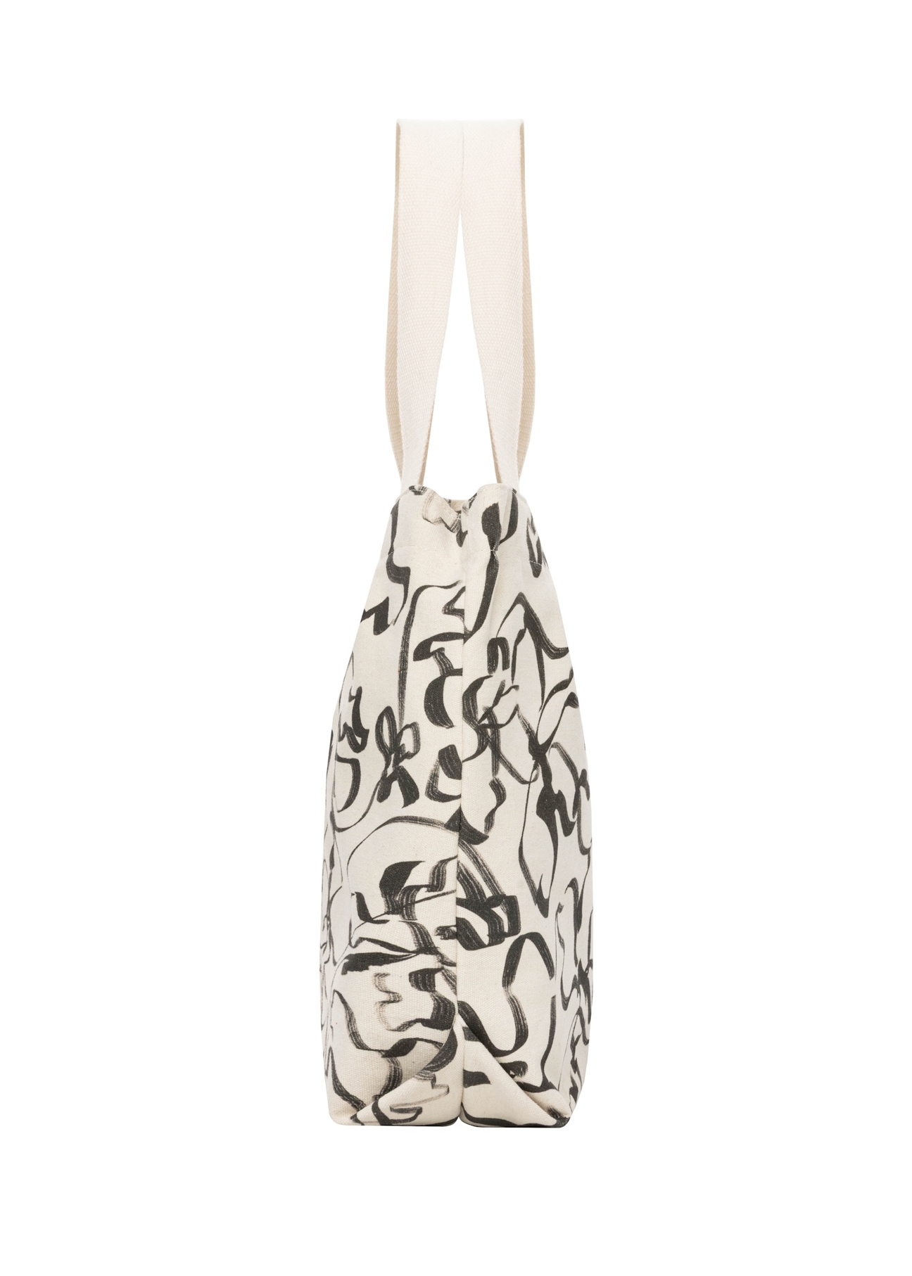 Women's cotton floral bag TOREN-0289-1P(W26), side product view on a white background.
