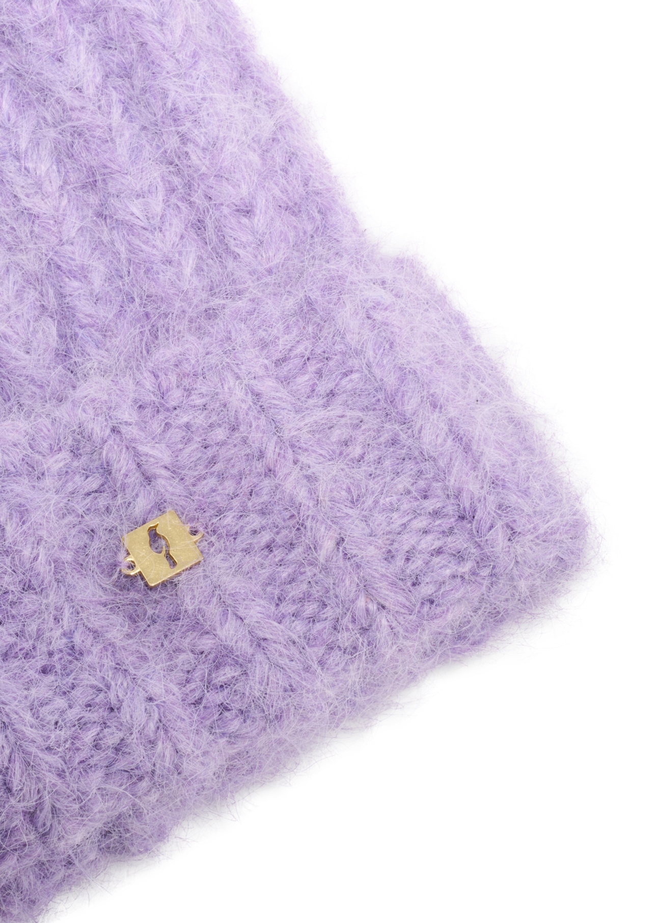 Light purple women's wool hat CZADT-0205-6A(Z26), close-up of the product detail on a white background.