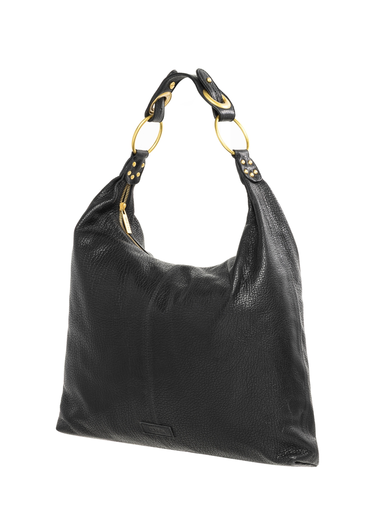 Women's leather shoulder shopper bag TORES-1335-9I(Z26), diagonal product view on a white background.