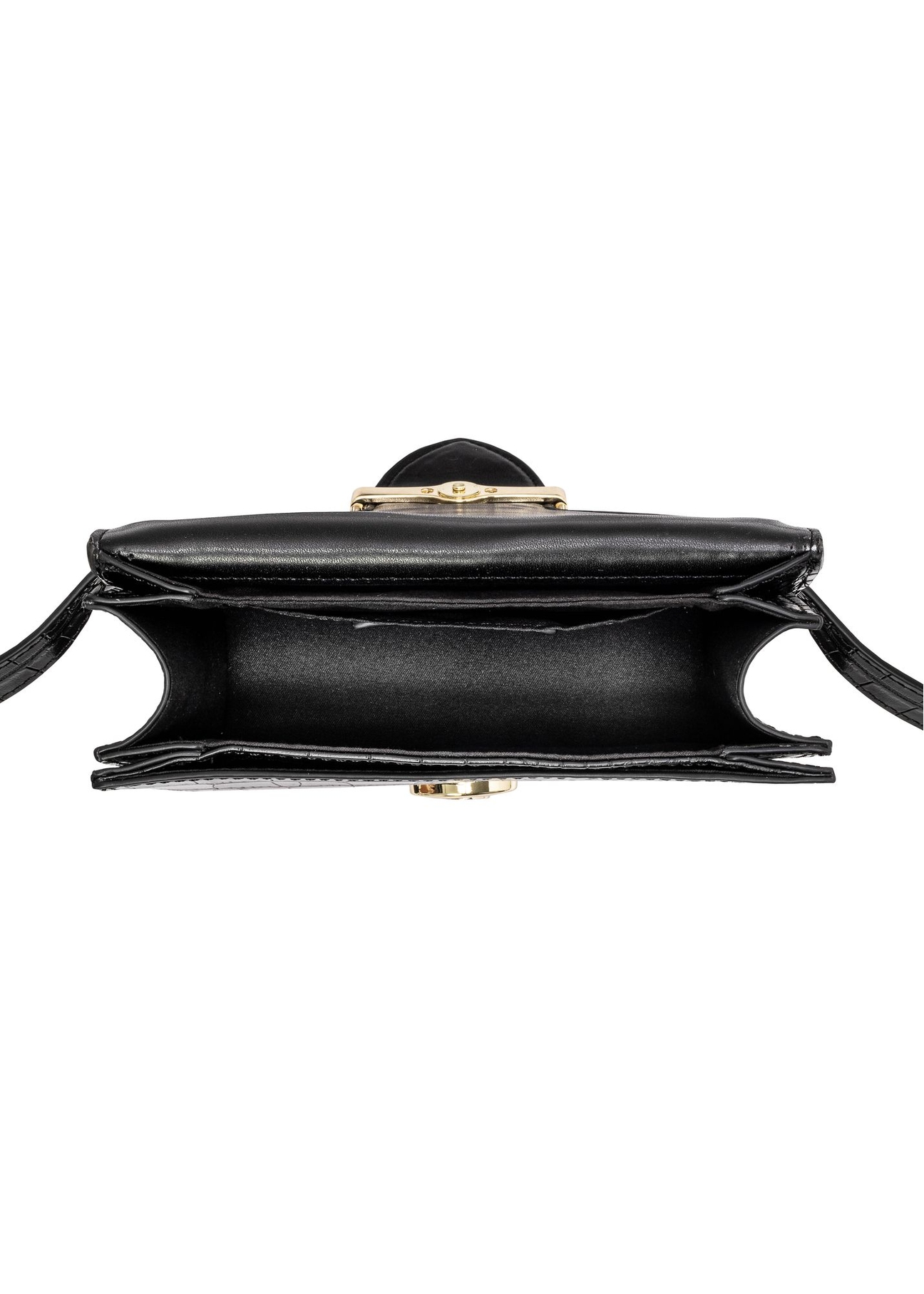Black small croco women's handbag TOREC-1009-97(W25)-06