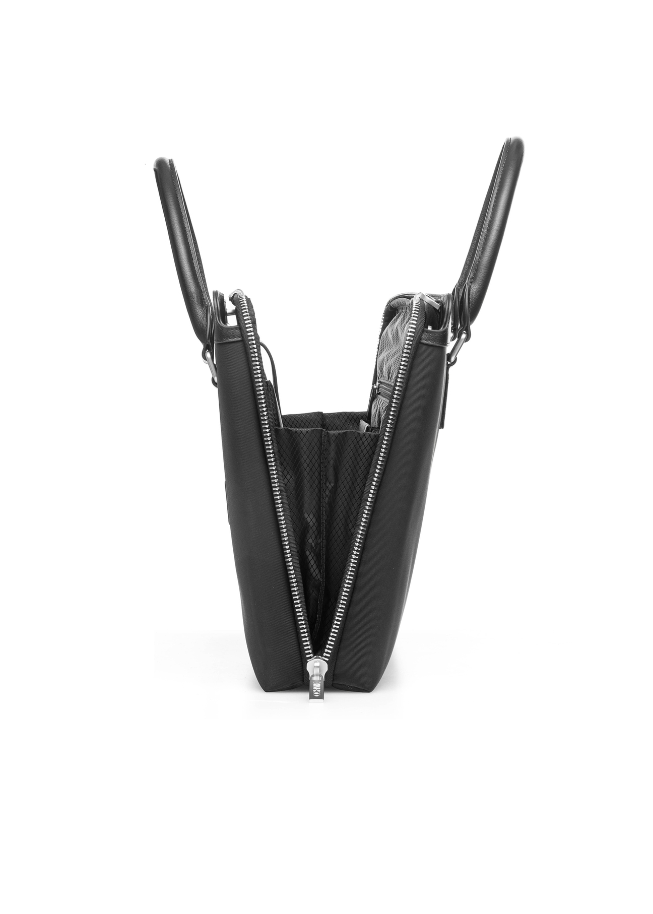 Black men's briefcase TORMN-0375-99(Z25), side view of the product on a white background.-02