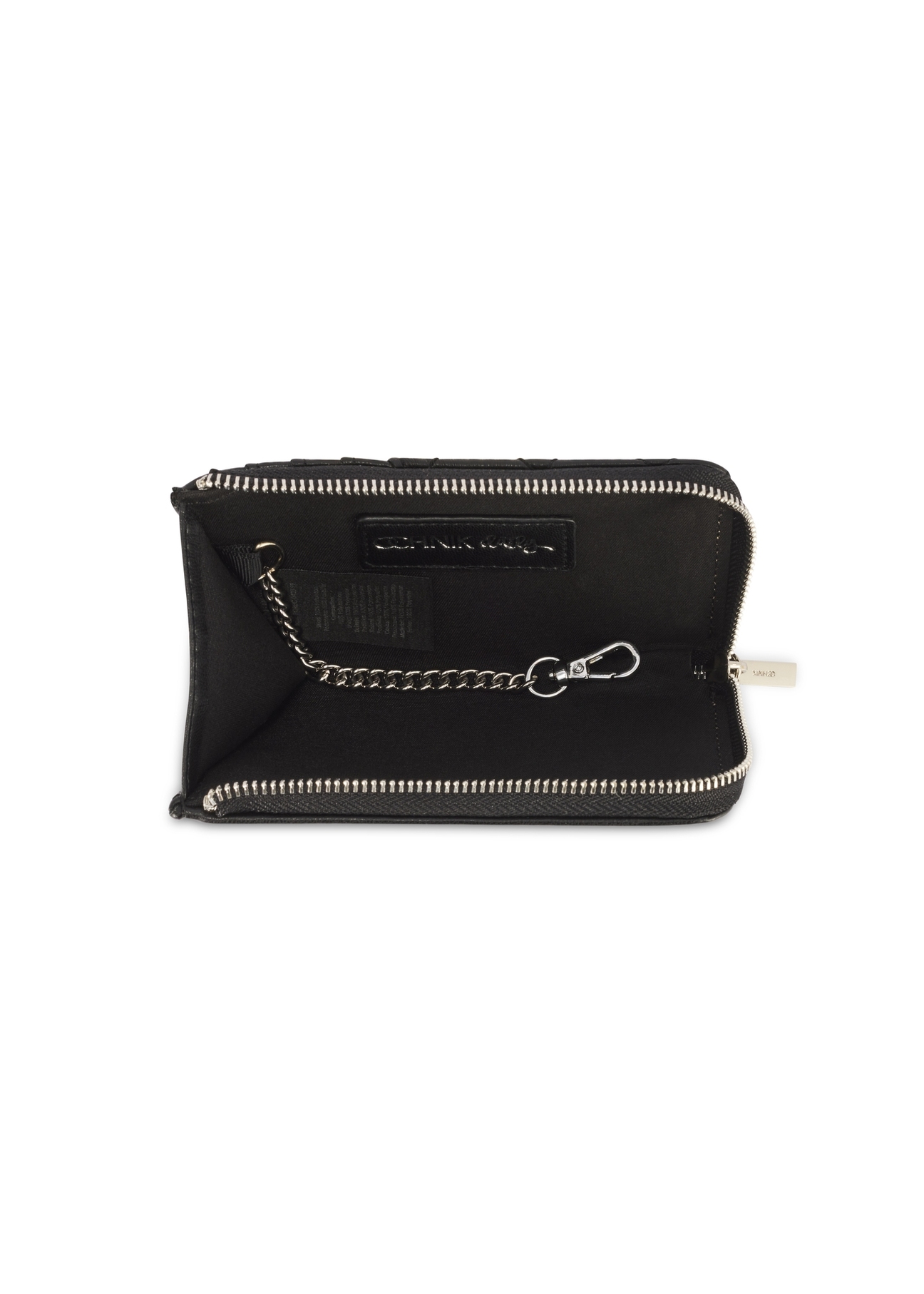 Small quilted black women's wallet POREC-0423-99(Z25), product view from above on a white background.