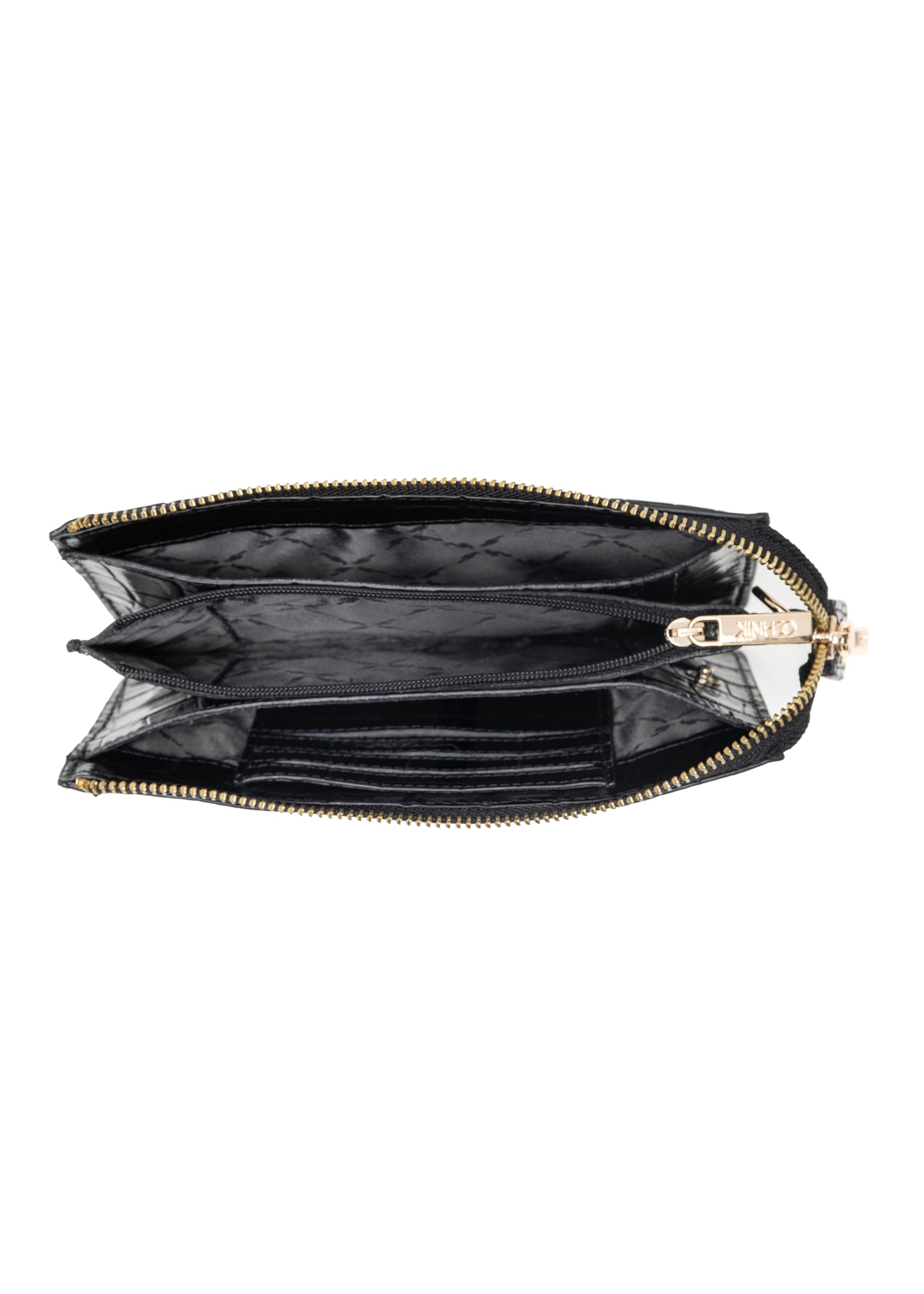Black large croco leather handbag TORES-1132E-99(Z25)