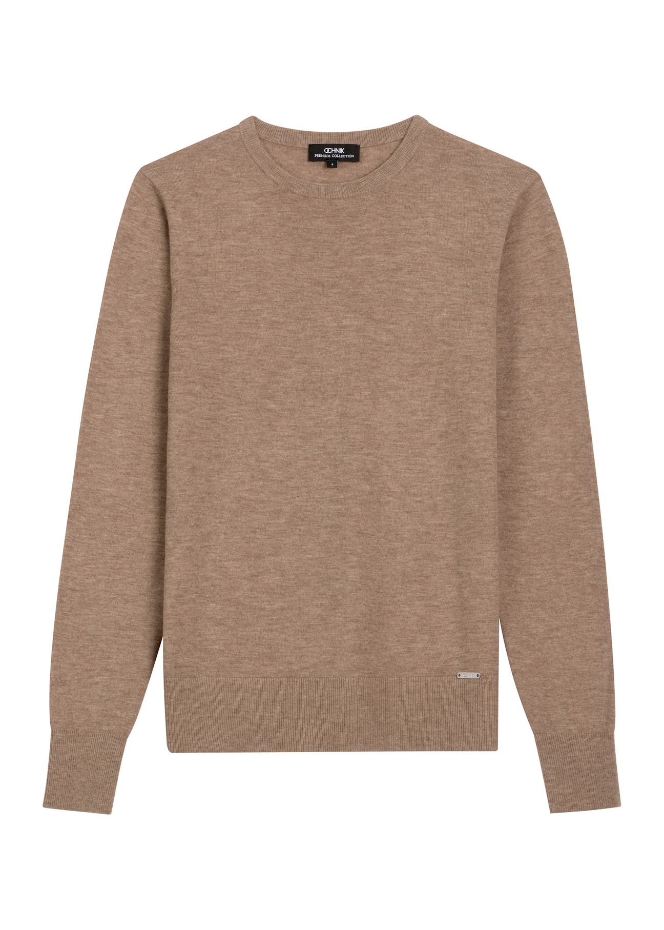 Camel-colored wool sweater SWEDT-0267-1D(Z26) - front product view, on a white background.