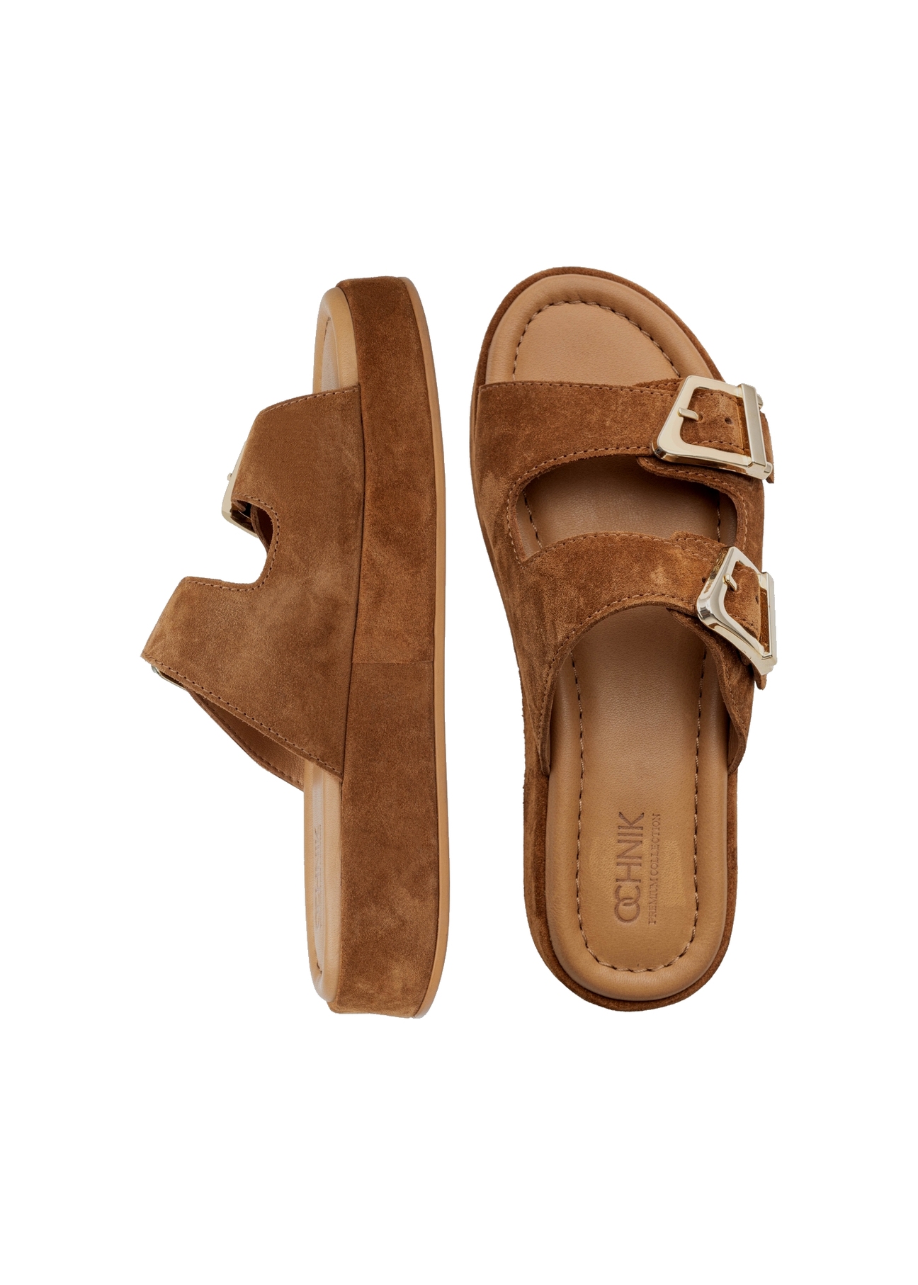 Women's suede platform flip-flops BUTYD-1242-1D(W26)