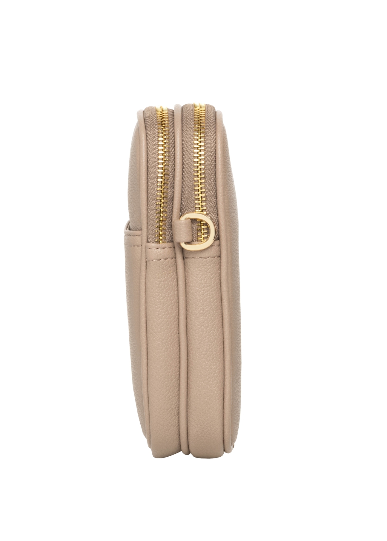 Beige mini women's phone bag TOREC-1368-1B(Z26), side product view on white background.