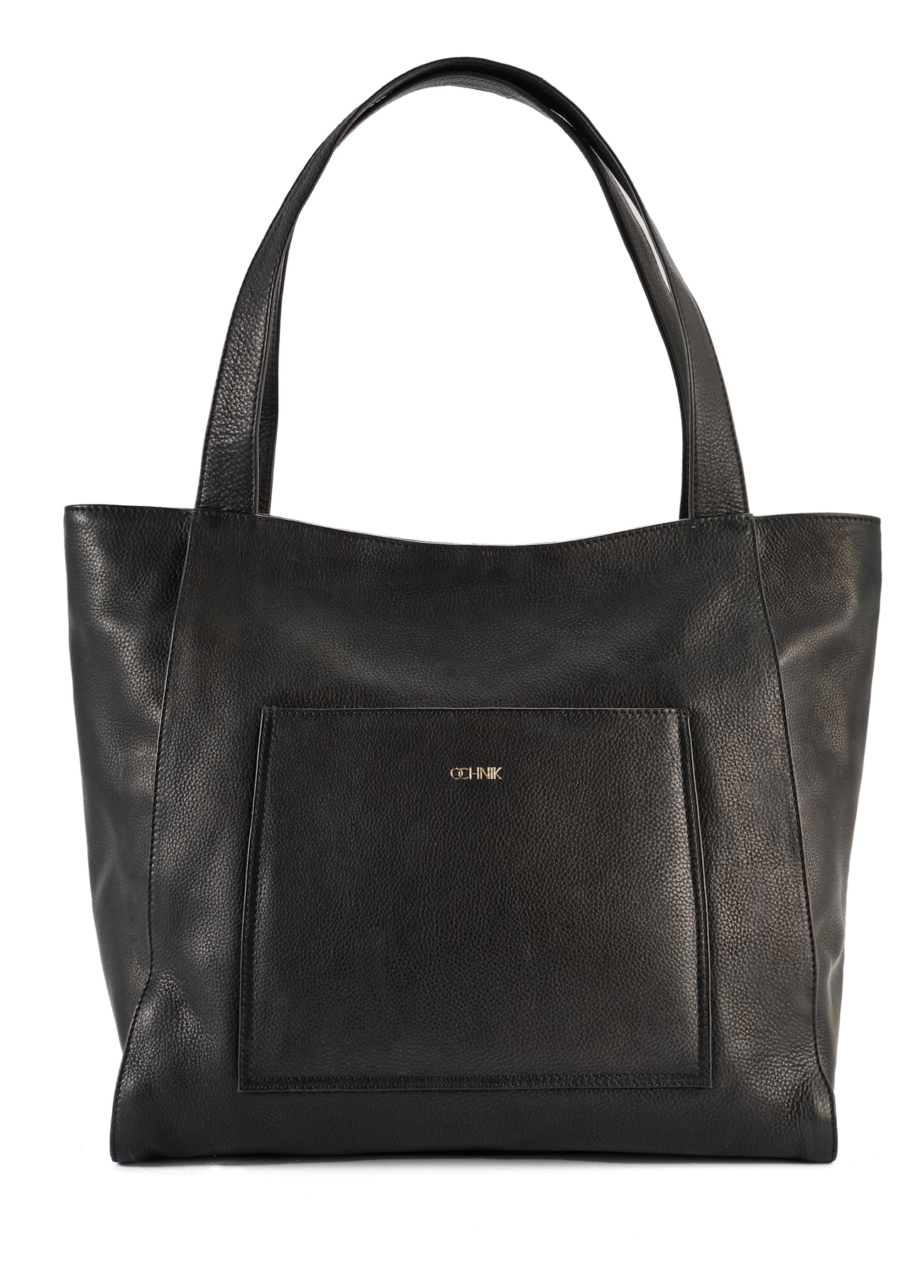 Black leather women's handbag TORES-1144-99(Z25) - front product view on white background.