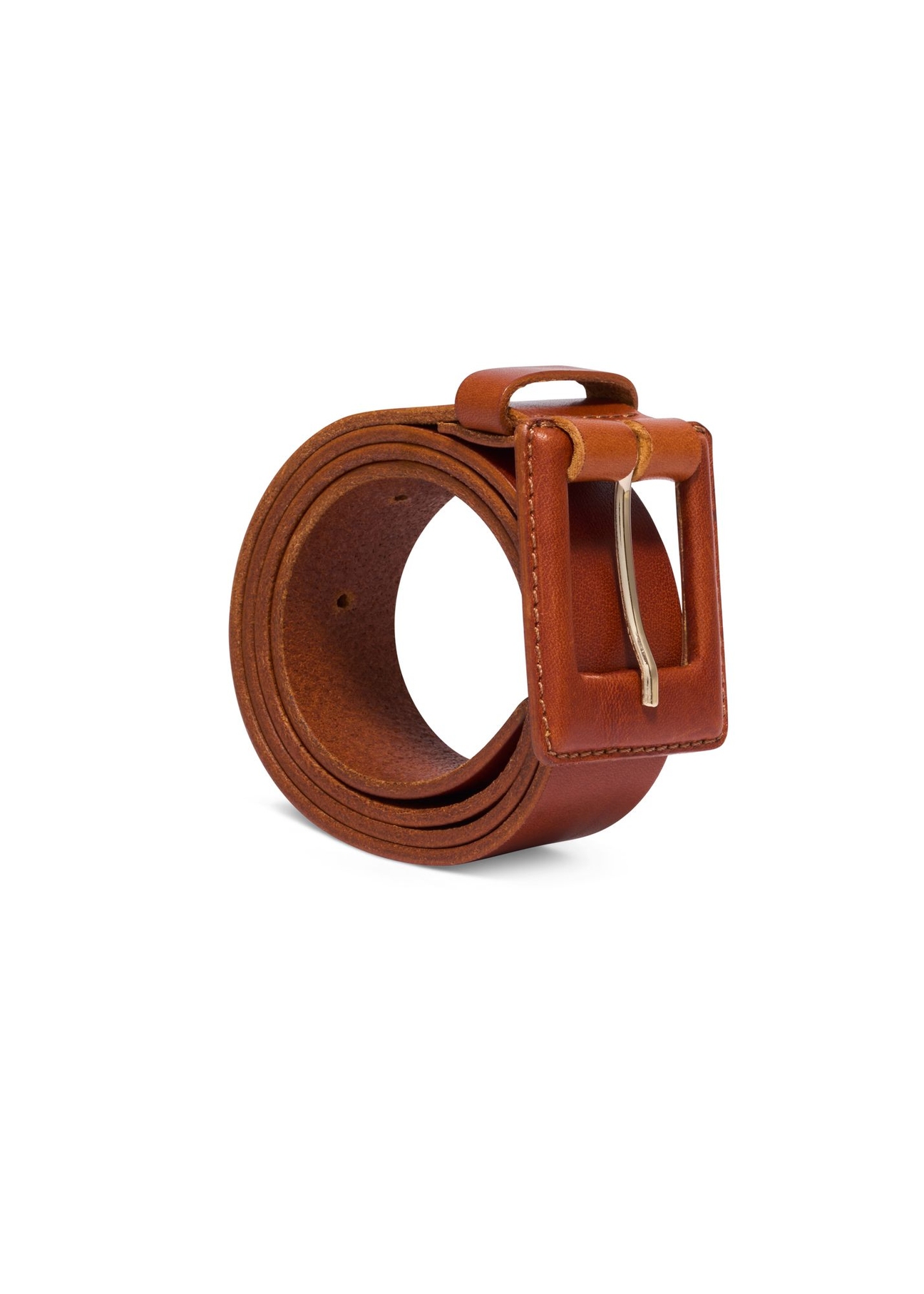 Cognac women's belt with animal motif PASDS-0355-1F(Z26) - diagonal product view, on a white background.