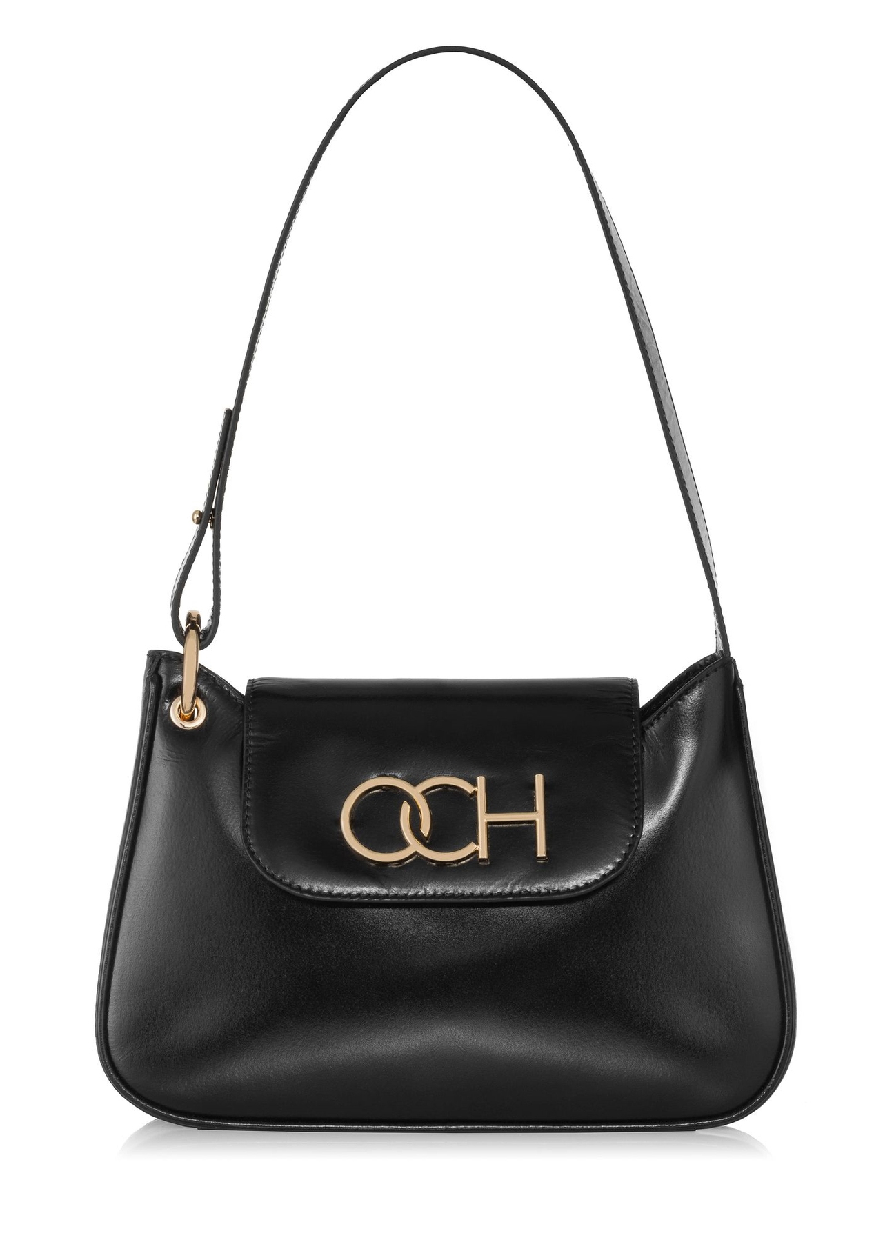 Black leather shoulder bag TORES-0995-99(W24)-01